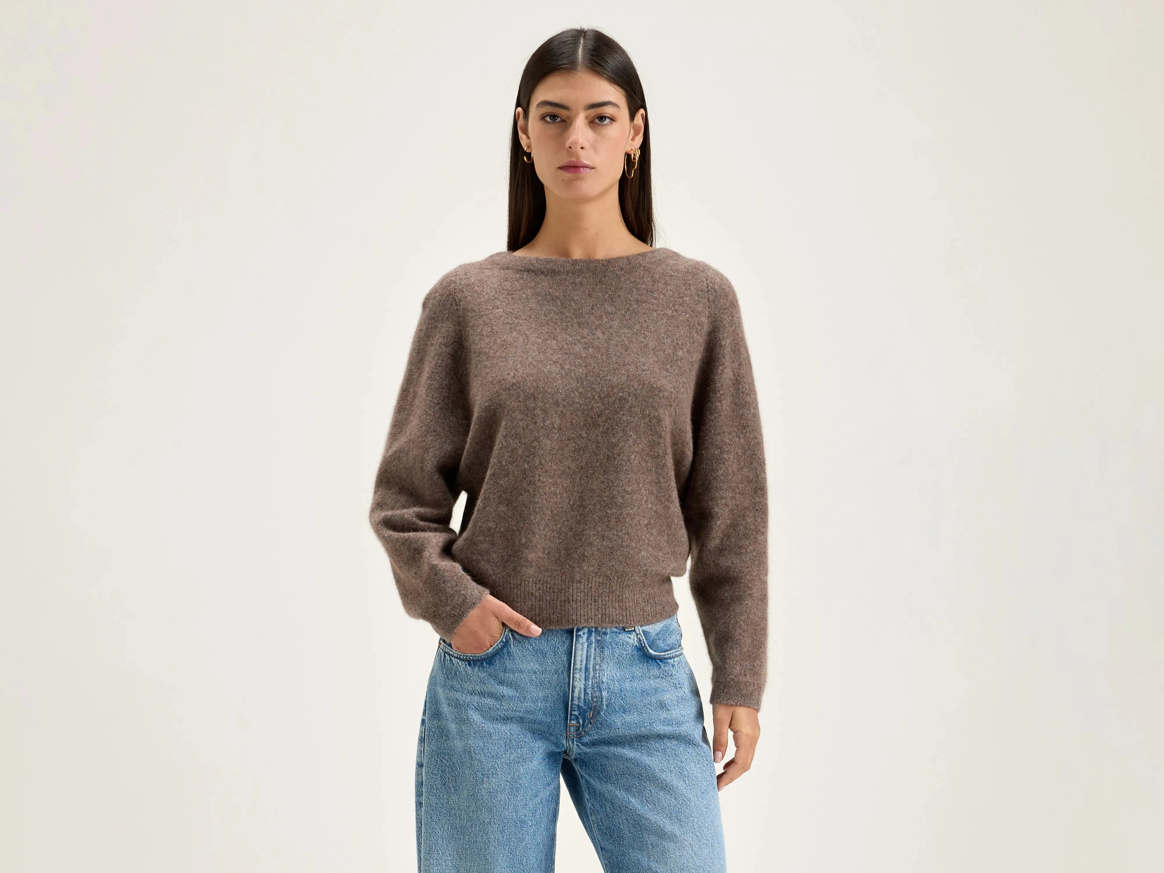 Deros round-neck sweater (242 / W / DUST) sold by Bellrose