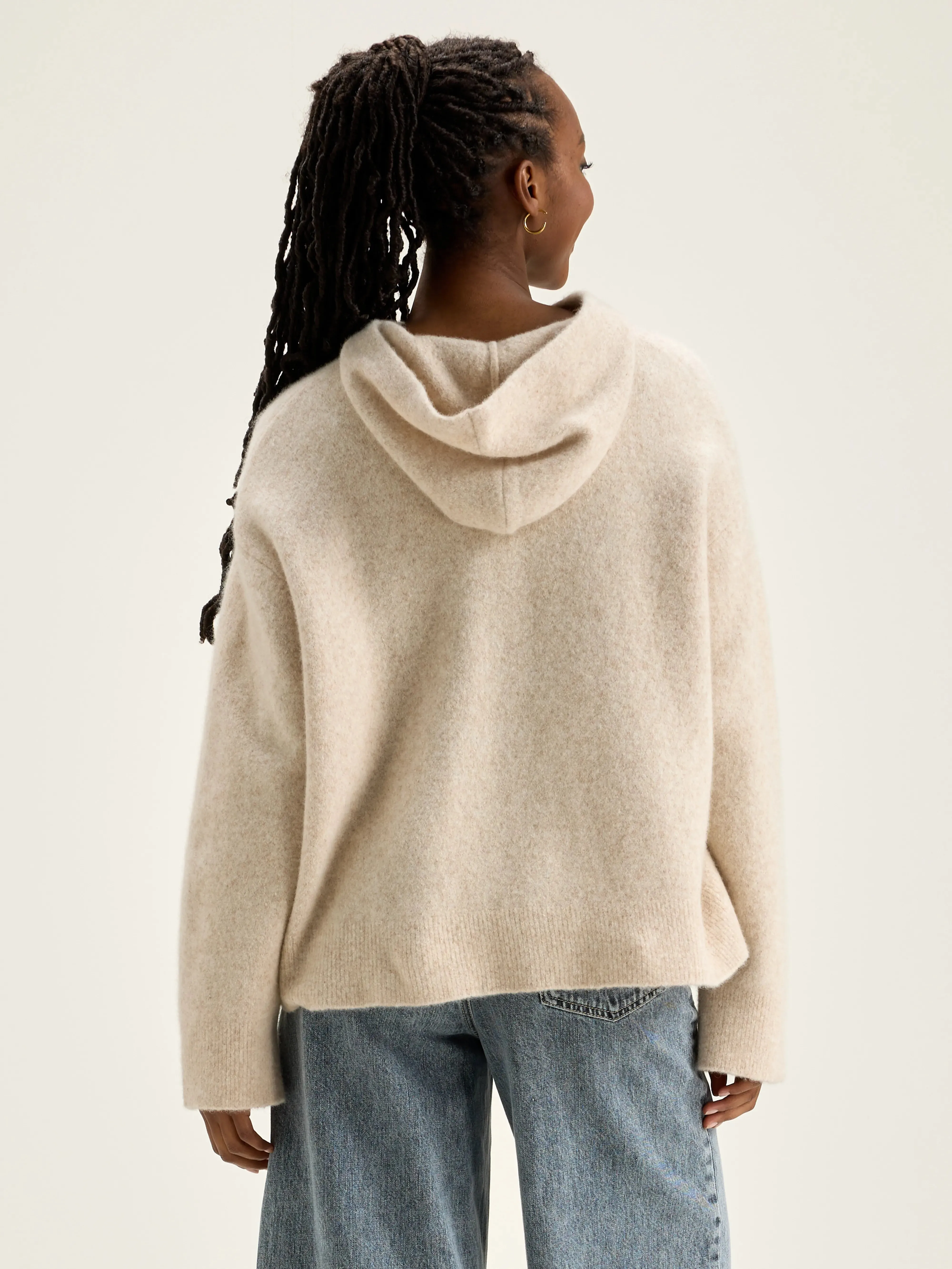 Dera knitted hoodie (242 / W / CREAM) sold by Bellrose product image thumbnail 4