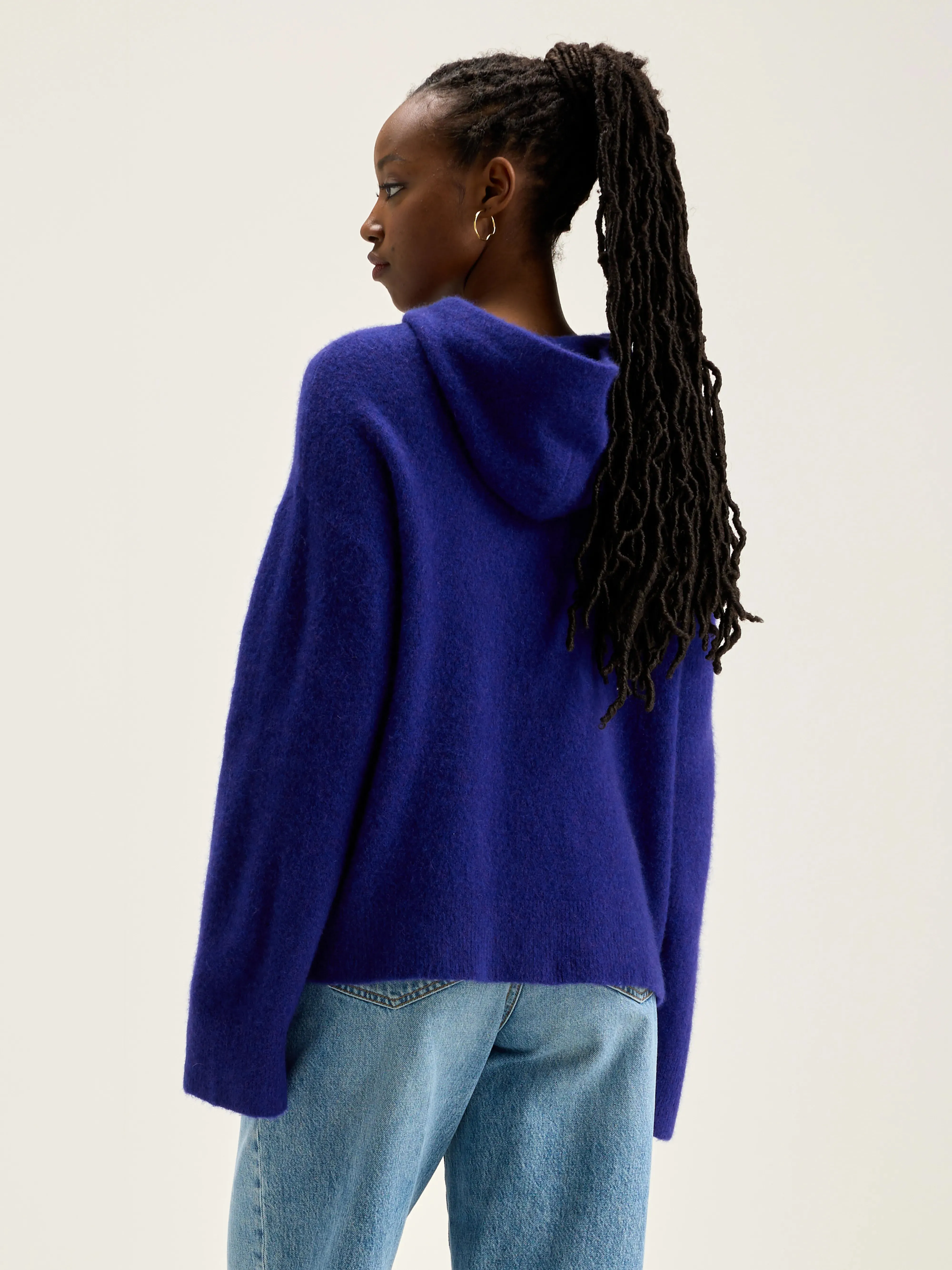 Dera knitted hoodie (242 / W / IRIS BLOOM) sold by Bellrose product image thumbnail 4