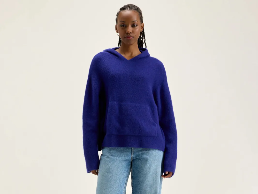 Dera knitted hoodie (242 / W / IRIS BLOOM) made by Bellerose