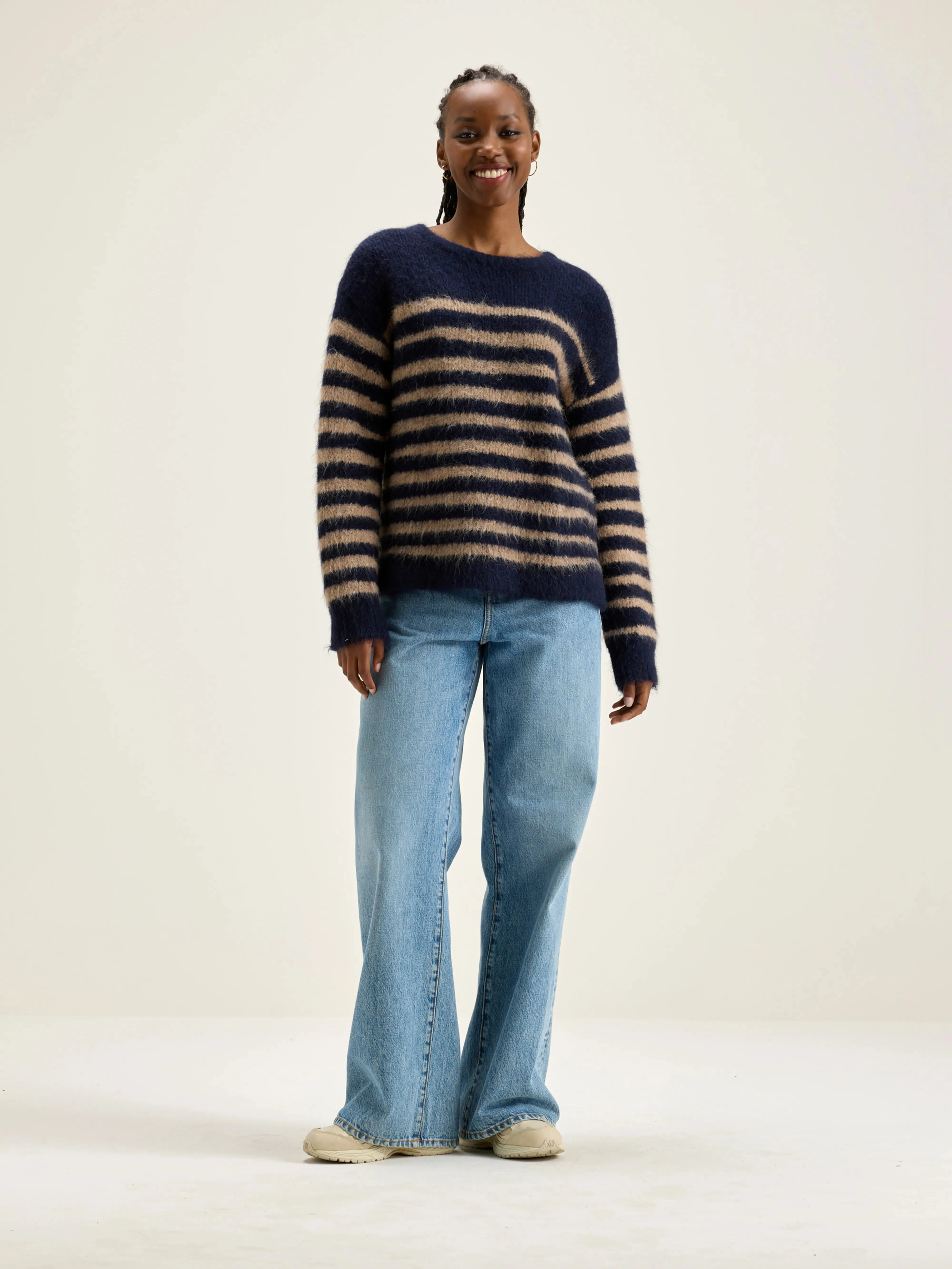 Decat crew-neck sweater (242 / W / STRIPE C) sold by Bellrose product image thumbnail 3
