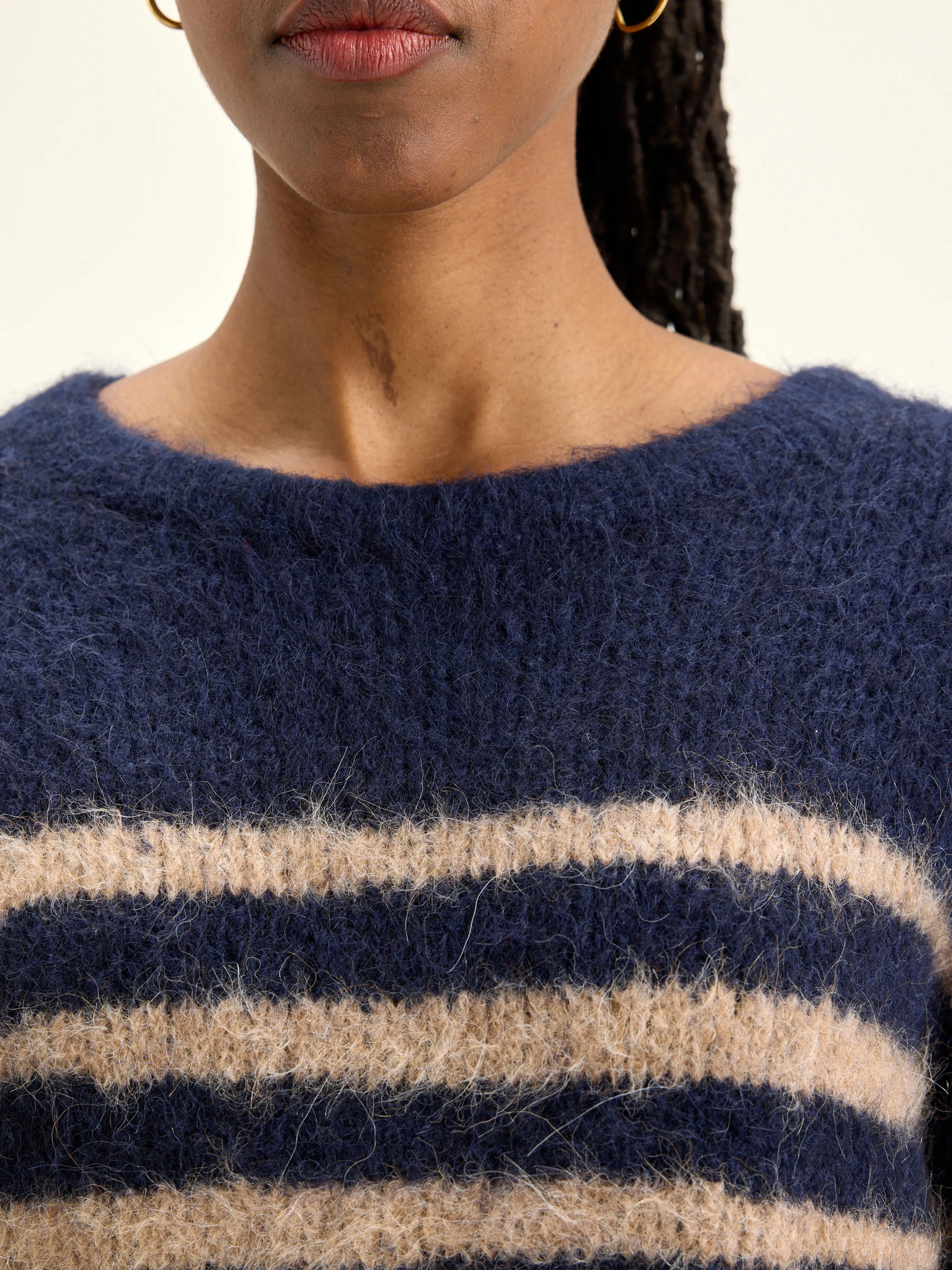 Decat crew-neck sweater (242 / W / STRIPE C) sold by Bellrose product image thumbnail 5