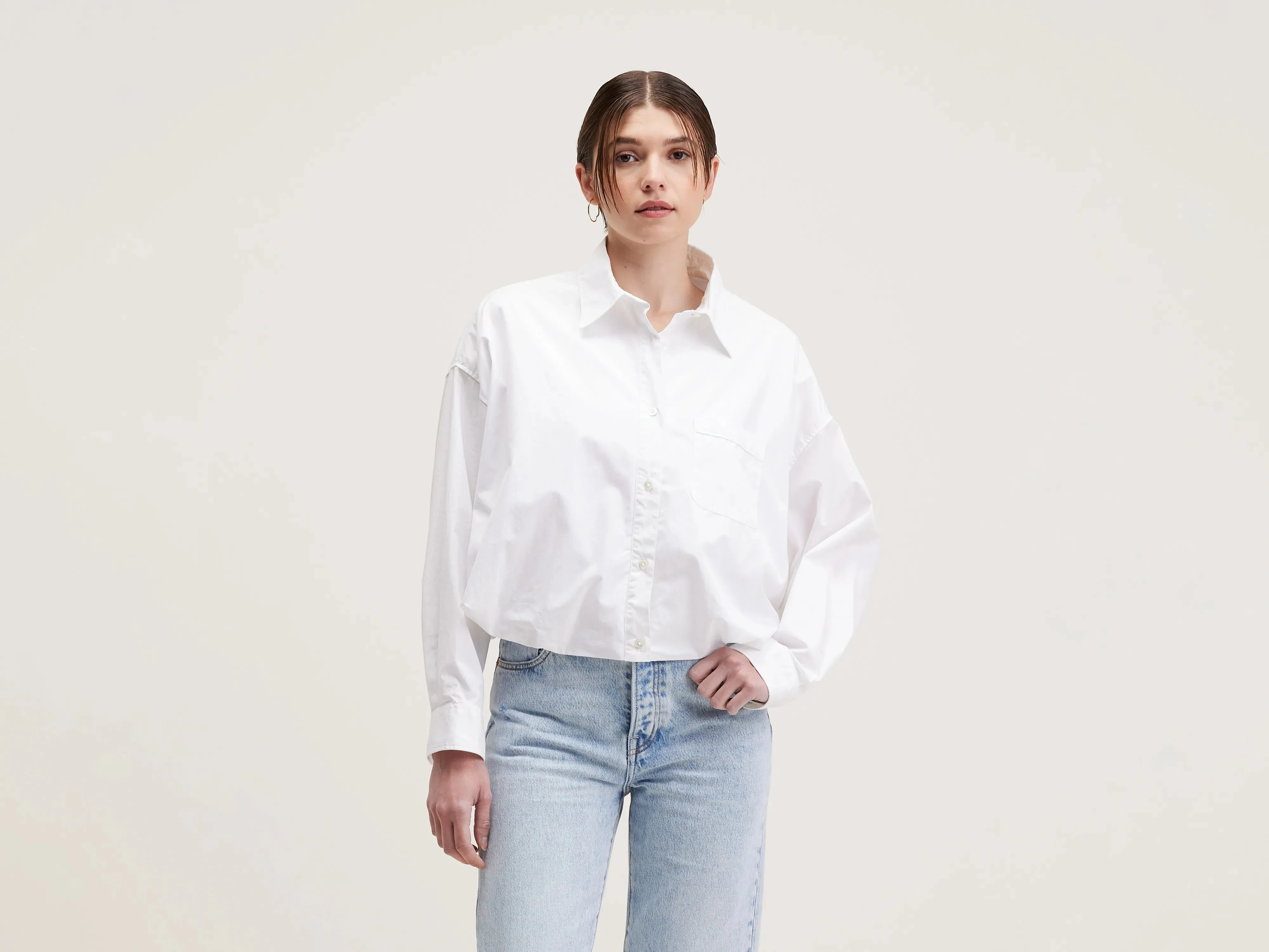 Graham voluminous shirt (242 / W / WHITE) sold by Bellrose