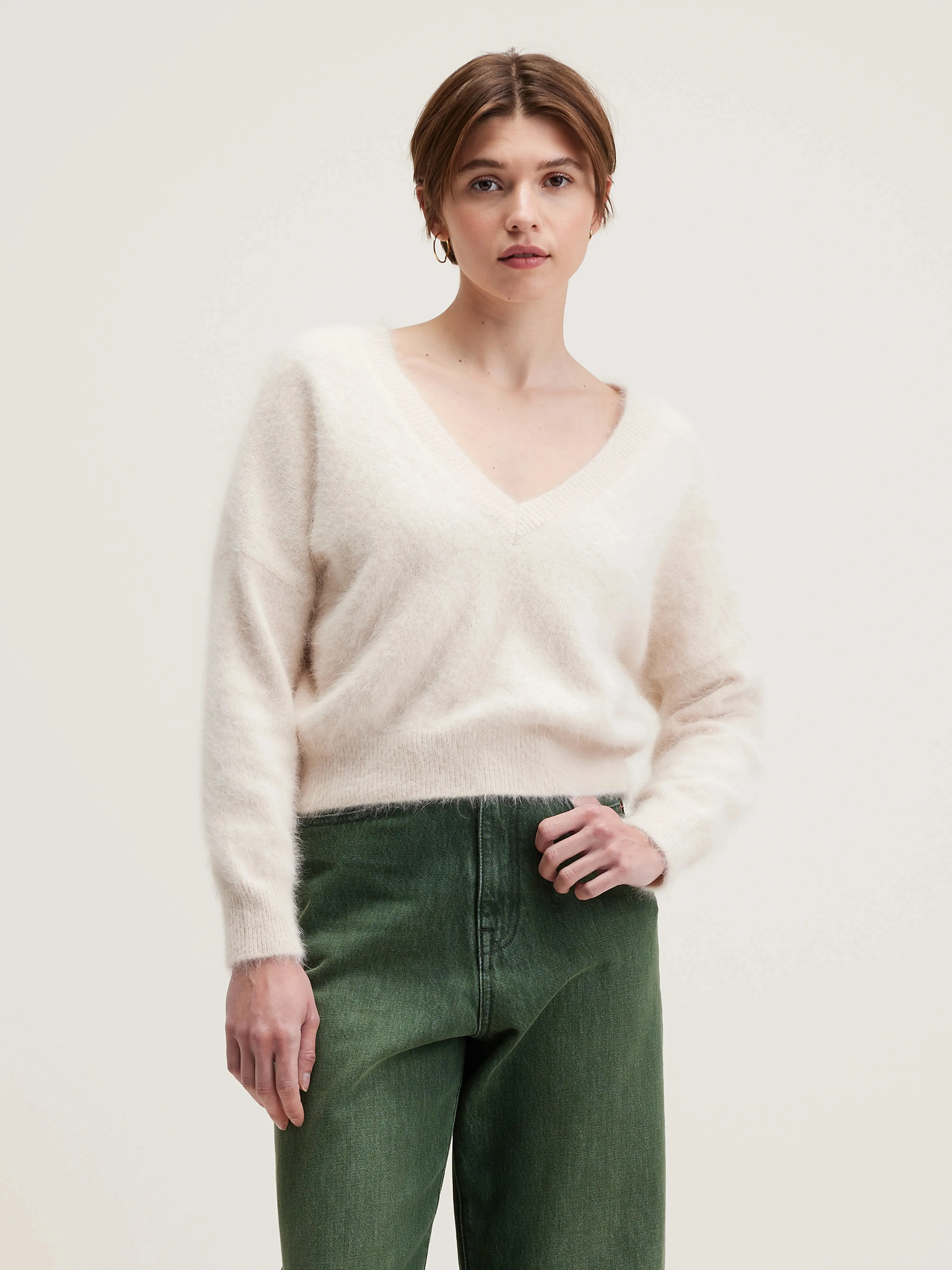 Datev angora-blend sweater (242 / W / PARCHEMIN) sold by Bellrose product image thumbnail 2