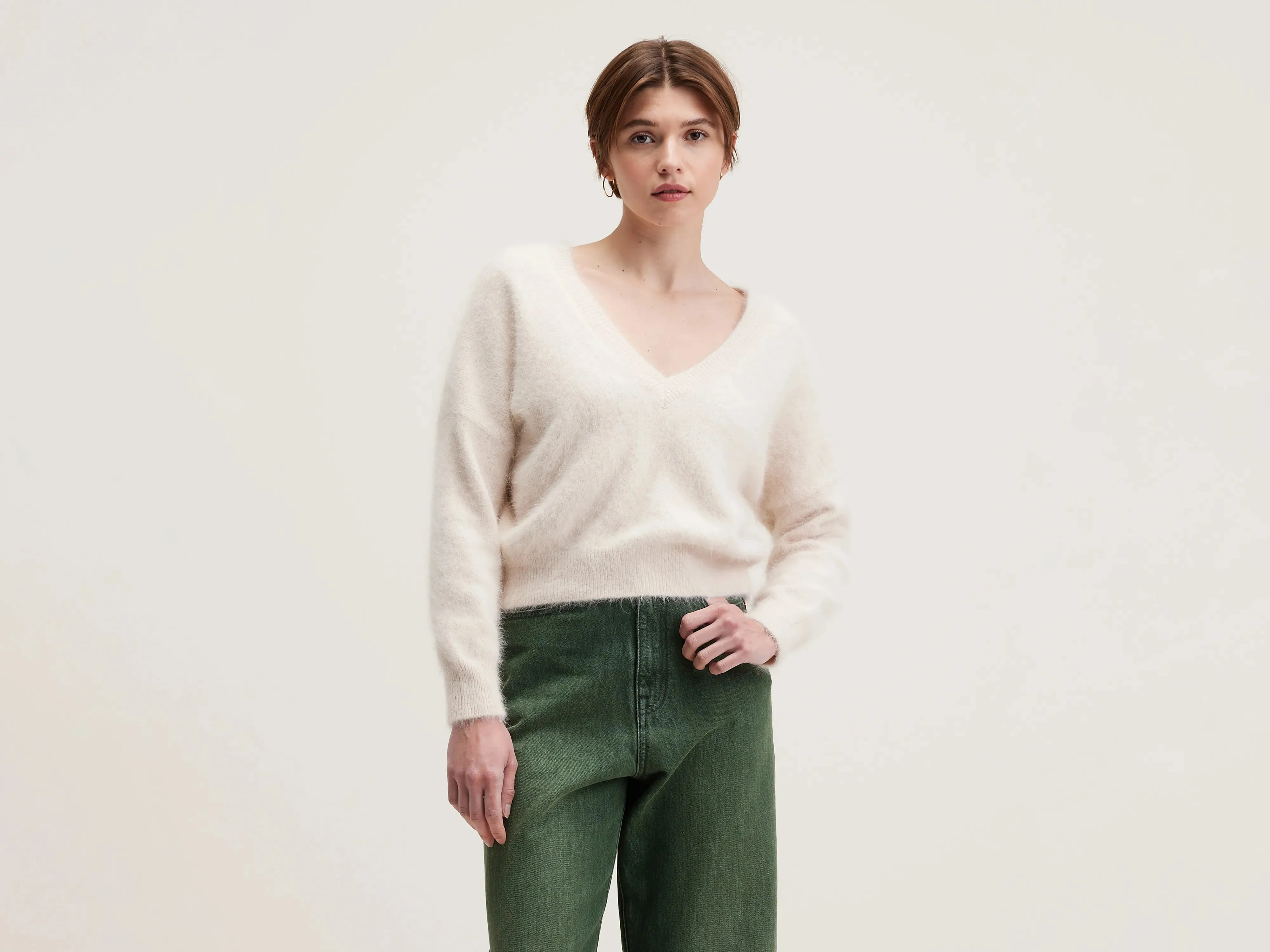 Datev angora-blend sweater (242 / W / PARCHEMIN) sold by Bellrose