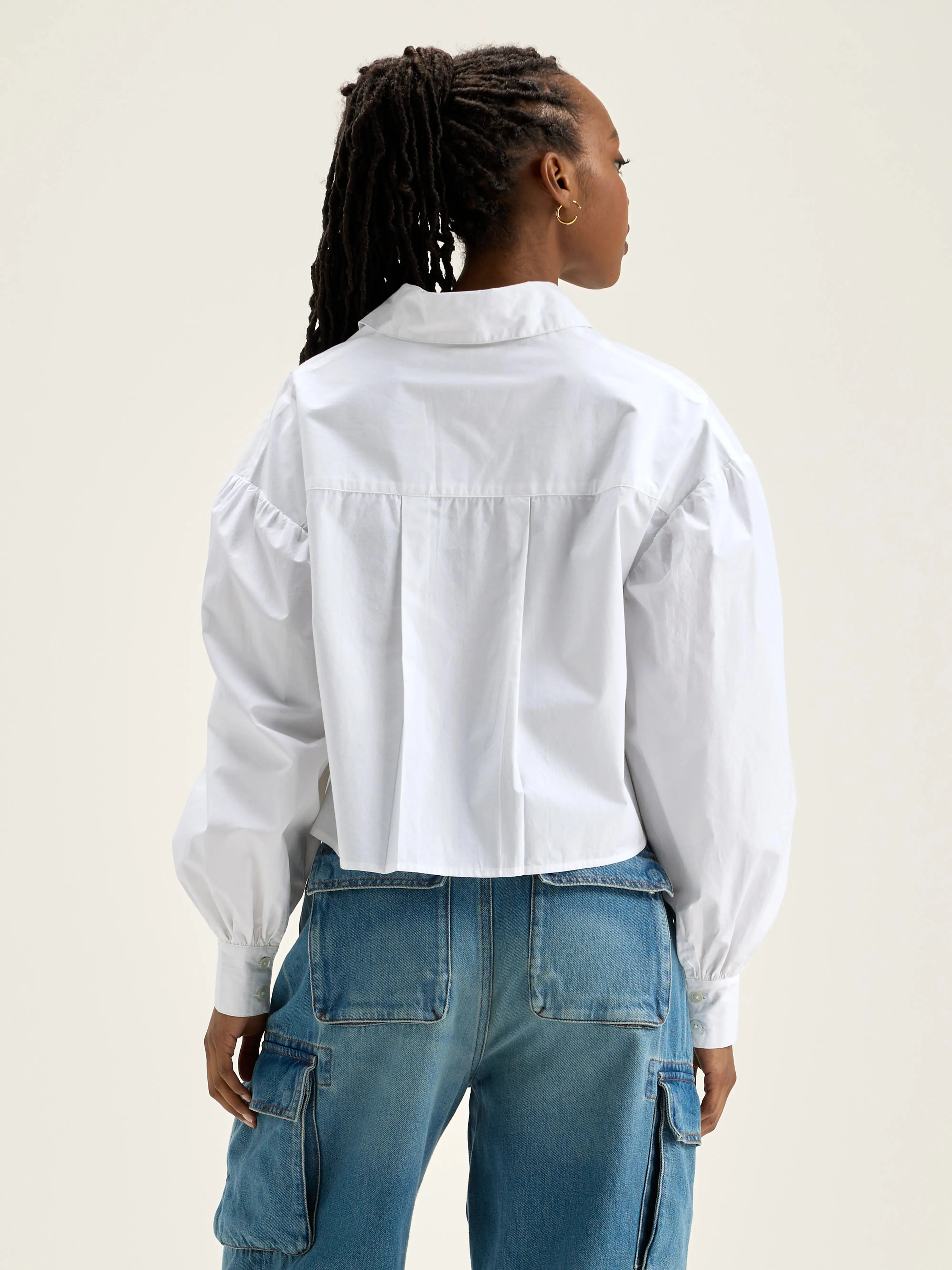 Kinga poplin shirt (242 / W / WHITE) sold by Bellrose product image thumbnail 4