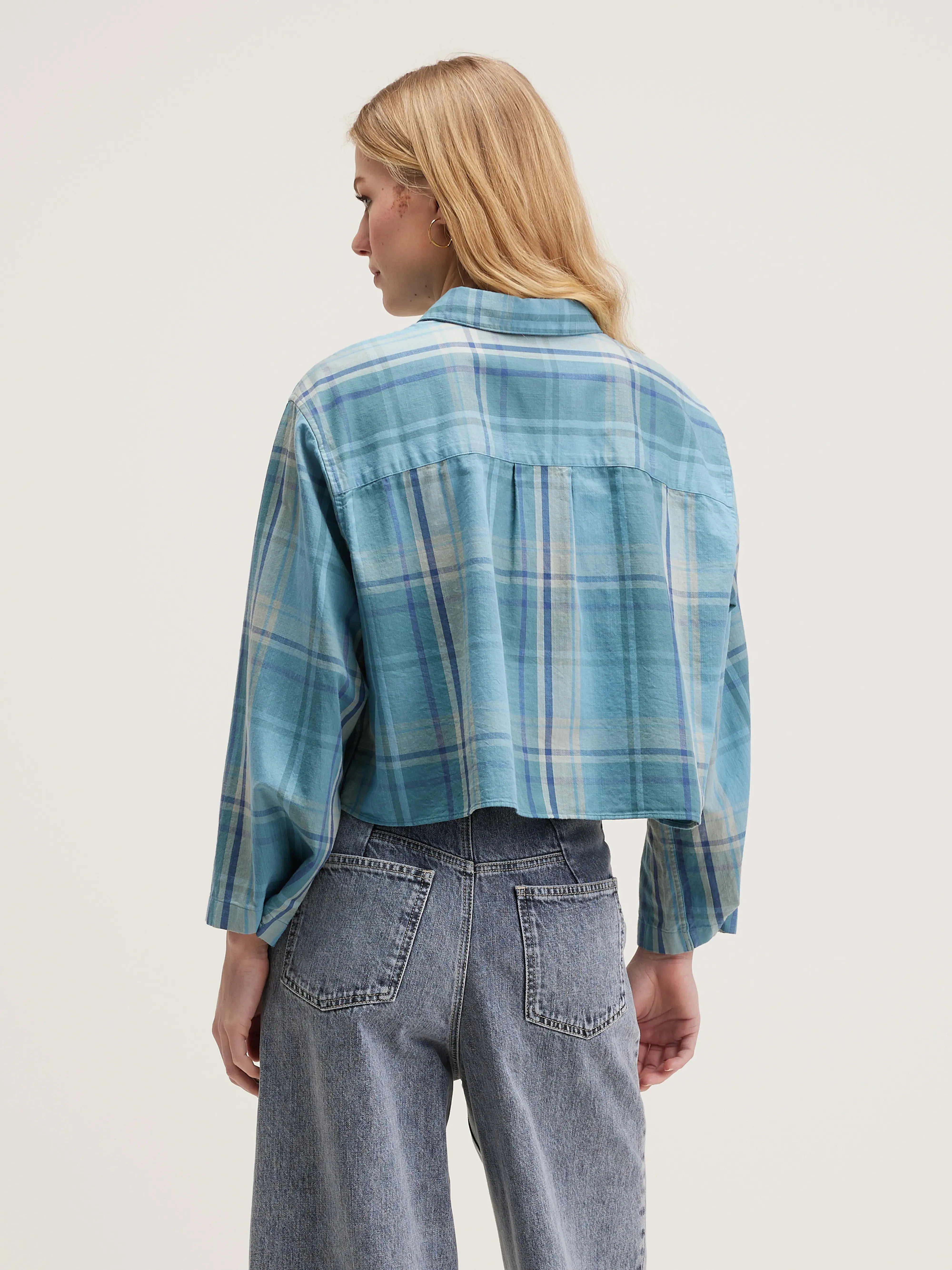 Greene cropped shirt (242 / W / CHECK A) sold by Bellrose product image thumbnail 4