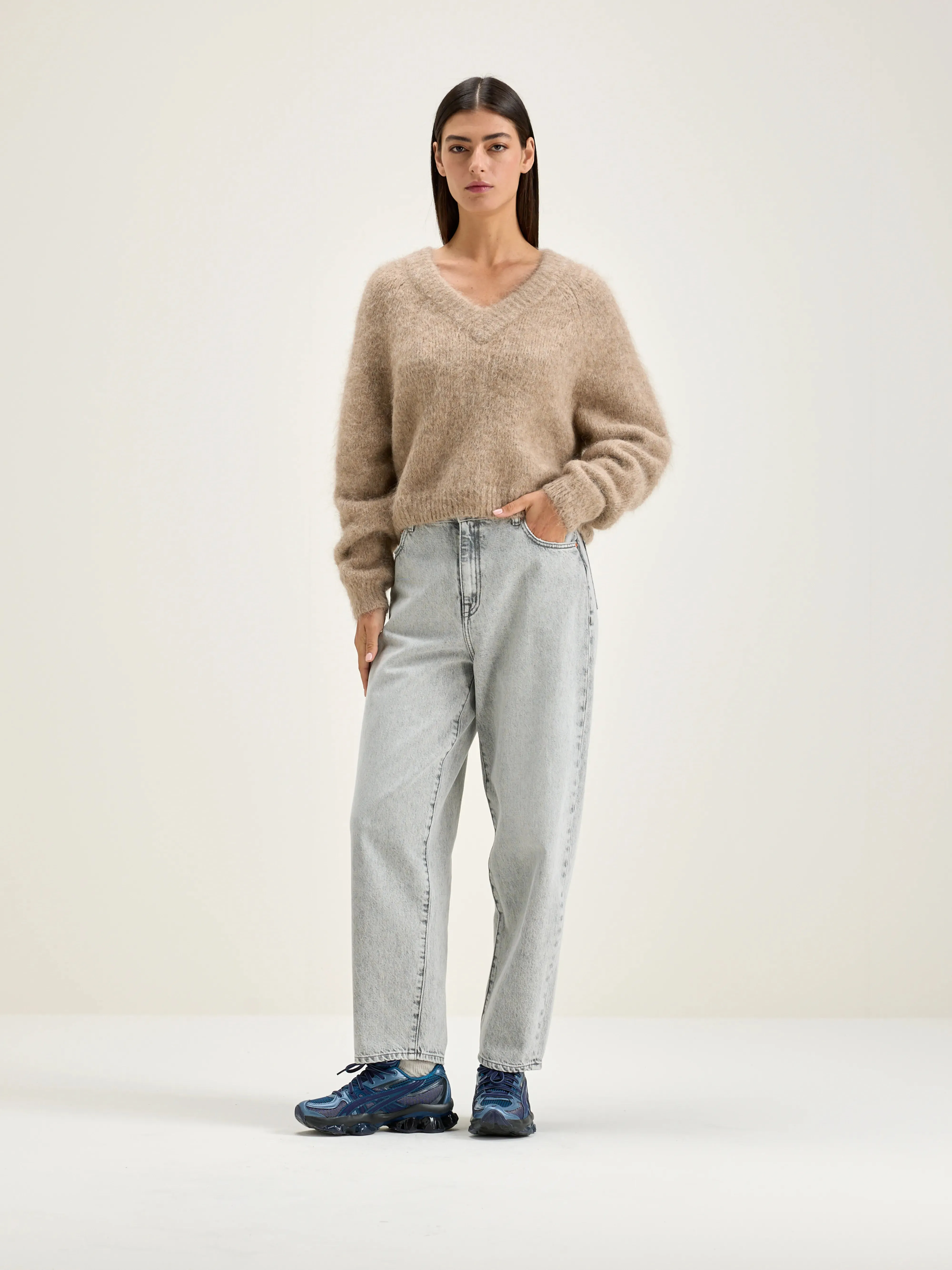 Daruz cropped sweater (242 / W / BEIGE MELANGE) sold by Bellrose product image thumbnail 3
