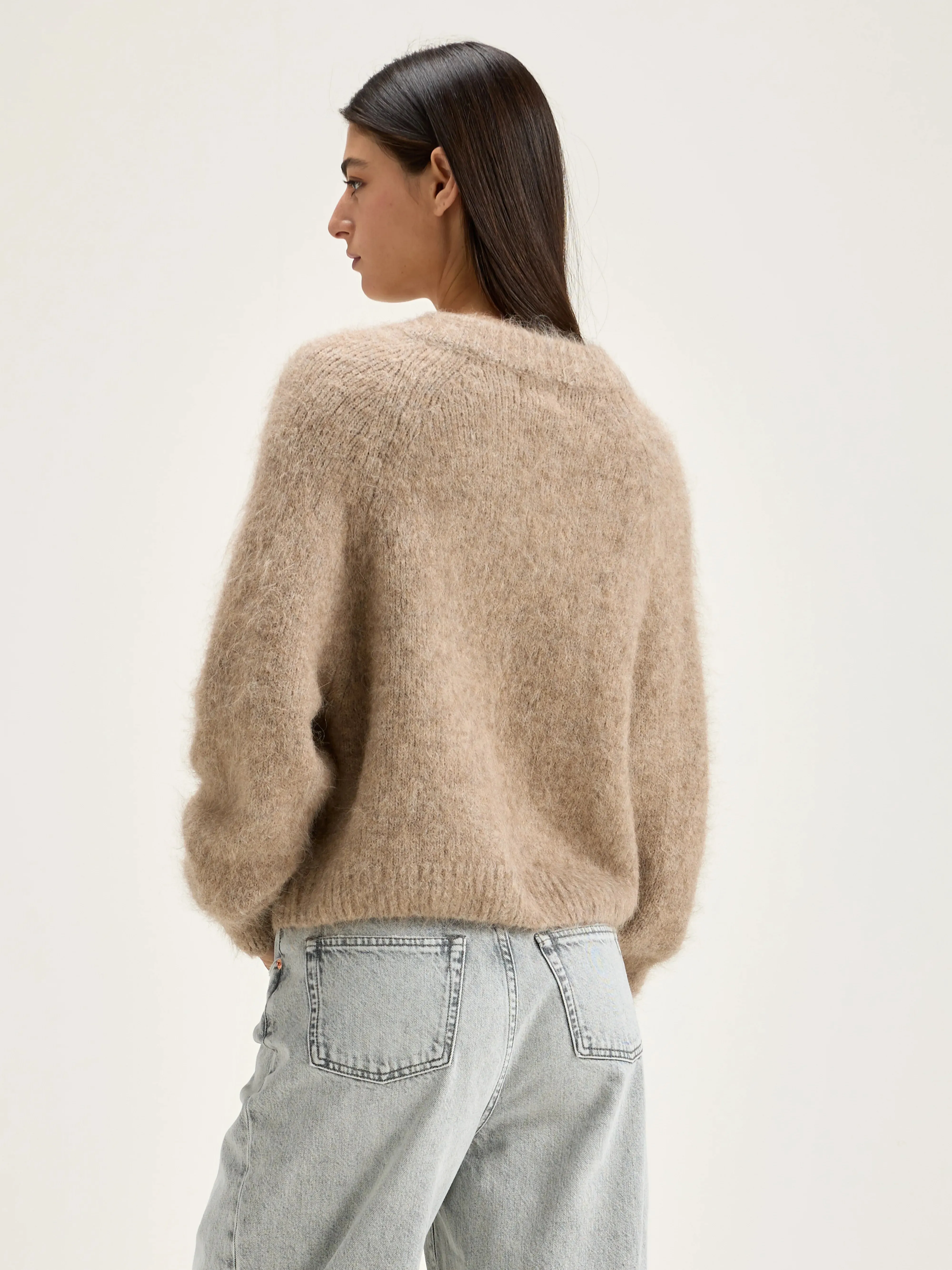 Daruz cropped sweater (242 / W / BEIGE MELANGE) sold by Bellrose product image thumbnail 4