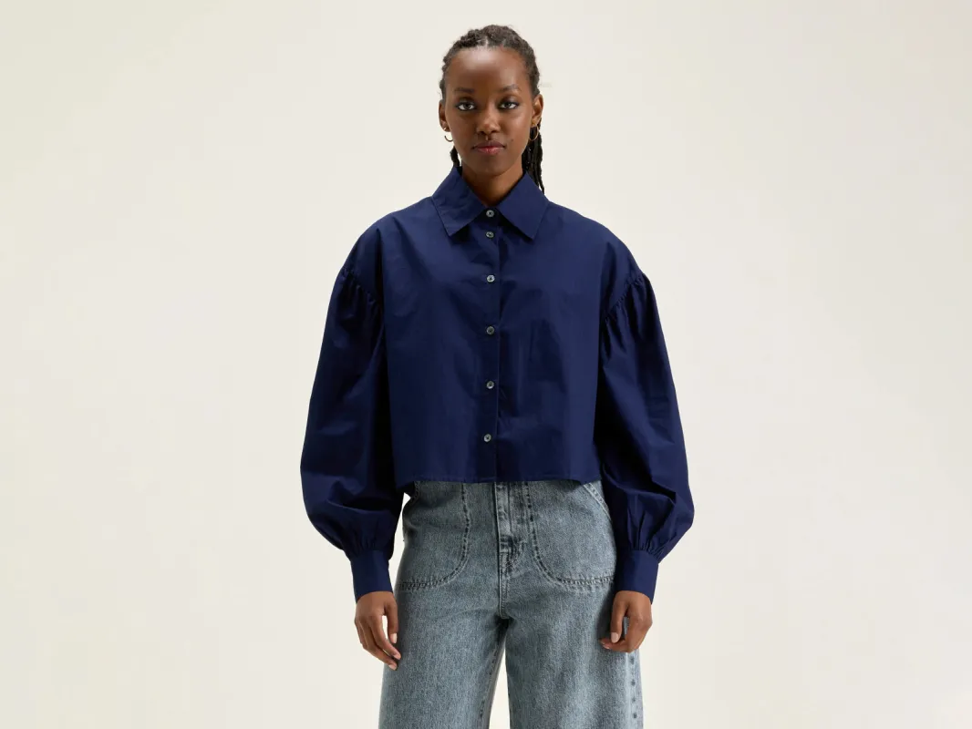 Kinga poplin shirt (242 / W / NAVAL) sold by Bellrose