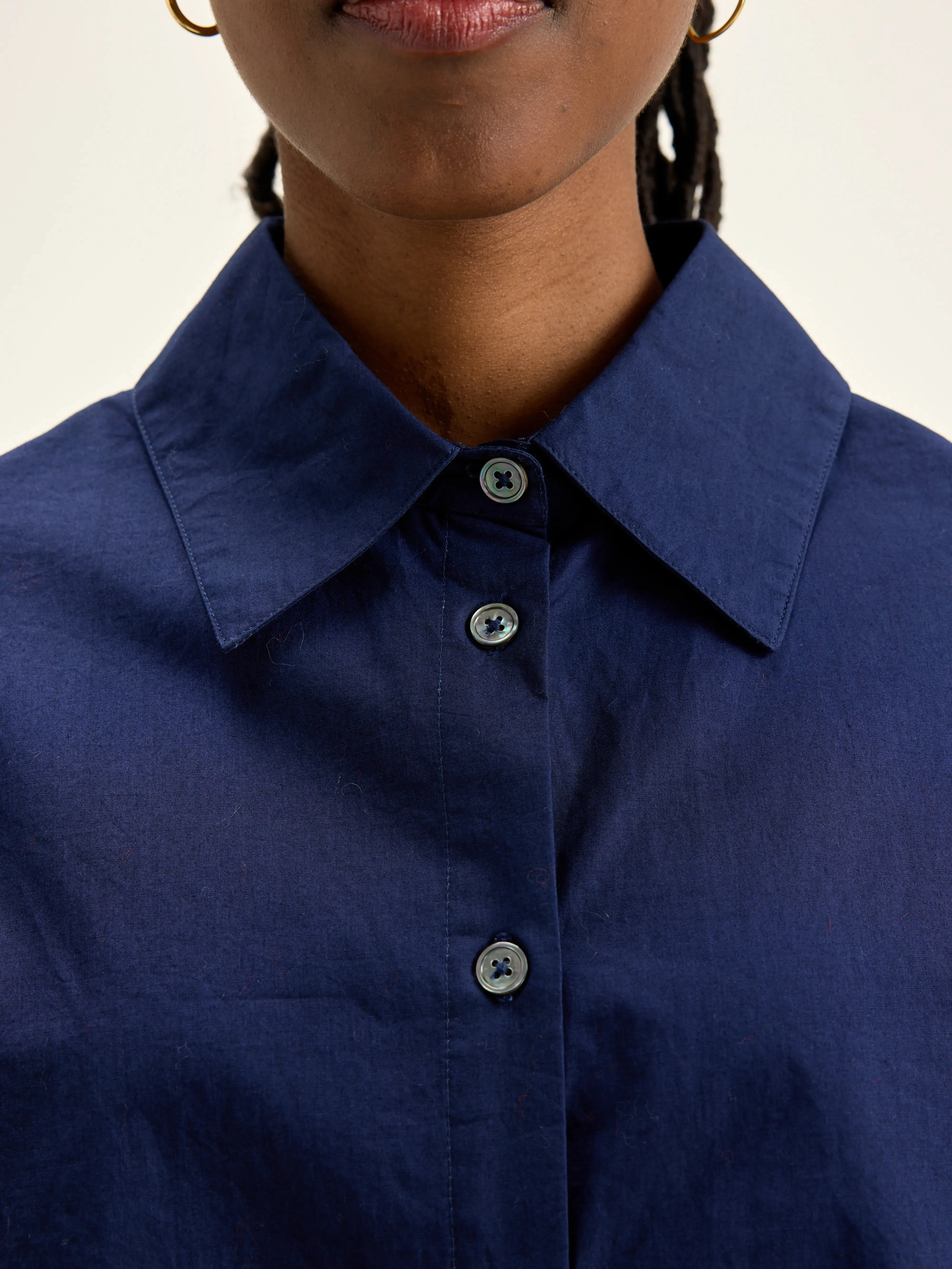 Kinga poplin shirt (242 / W / NAVAL) sold by Bellrose product image thumbnail 5