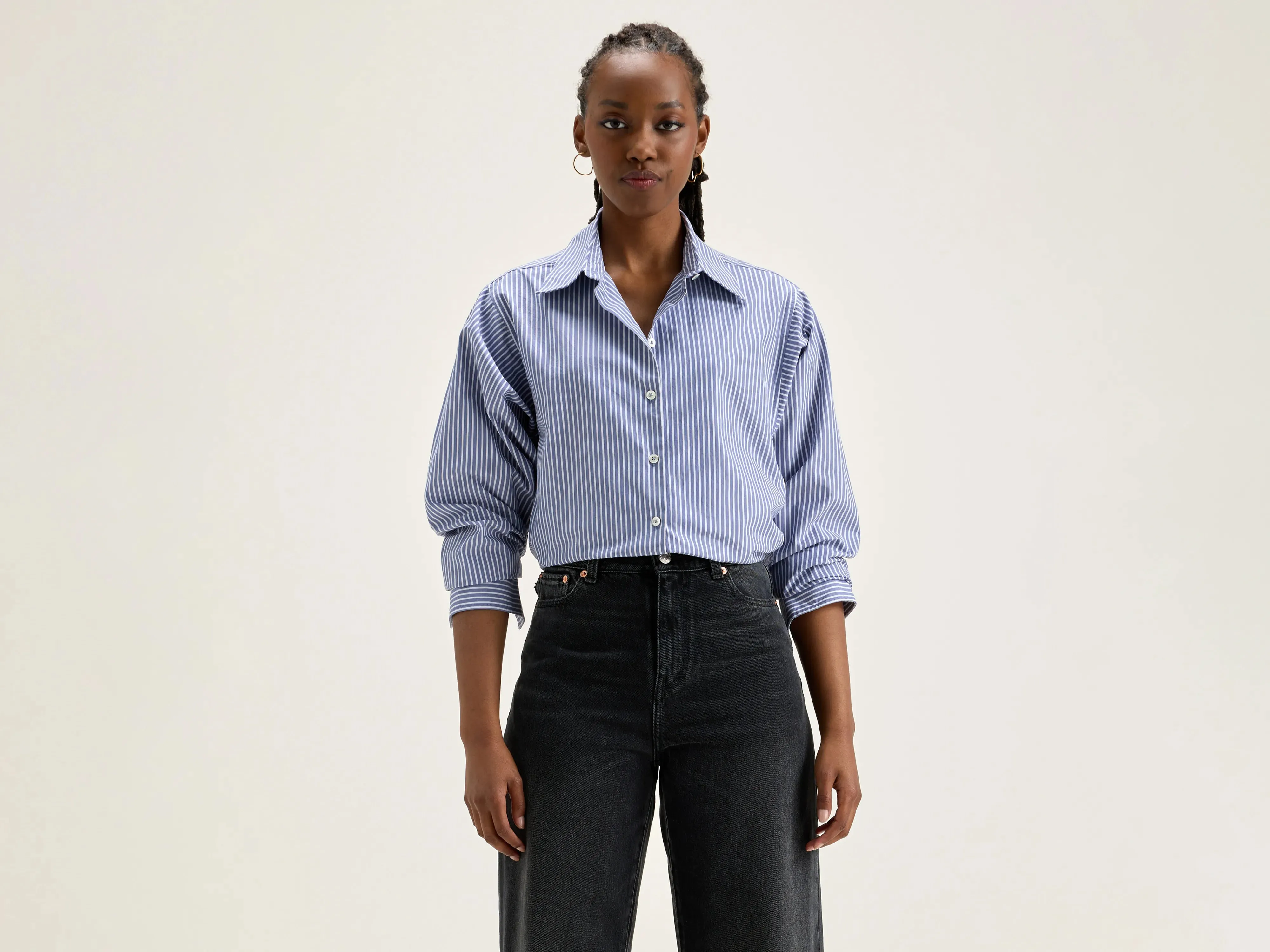 Gedeon poplin shirt (242 / W / STRIPE K) sold by Bellrose