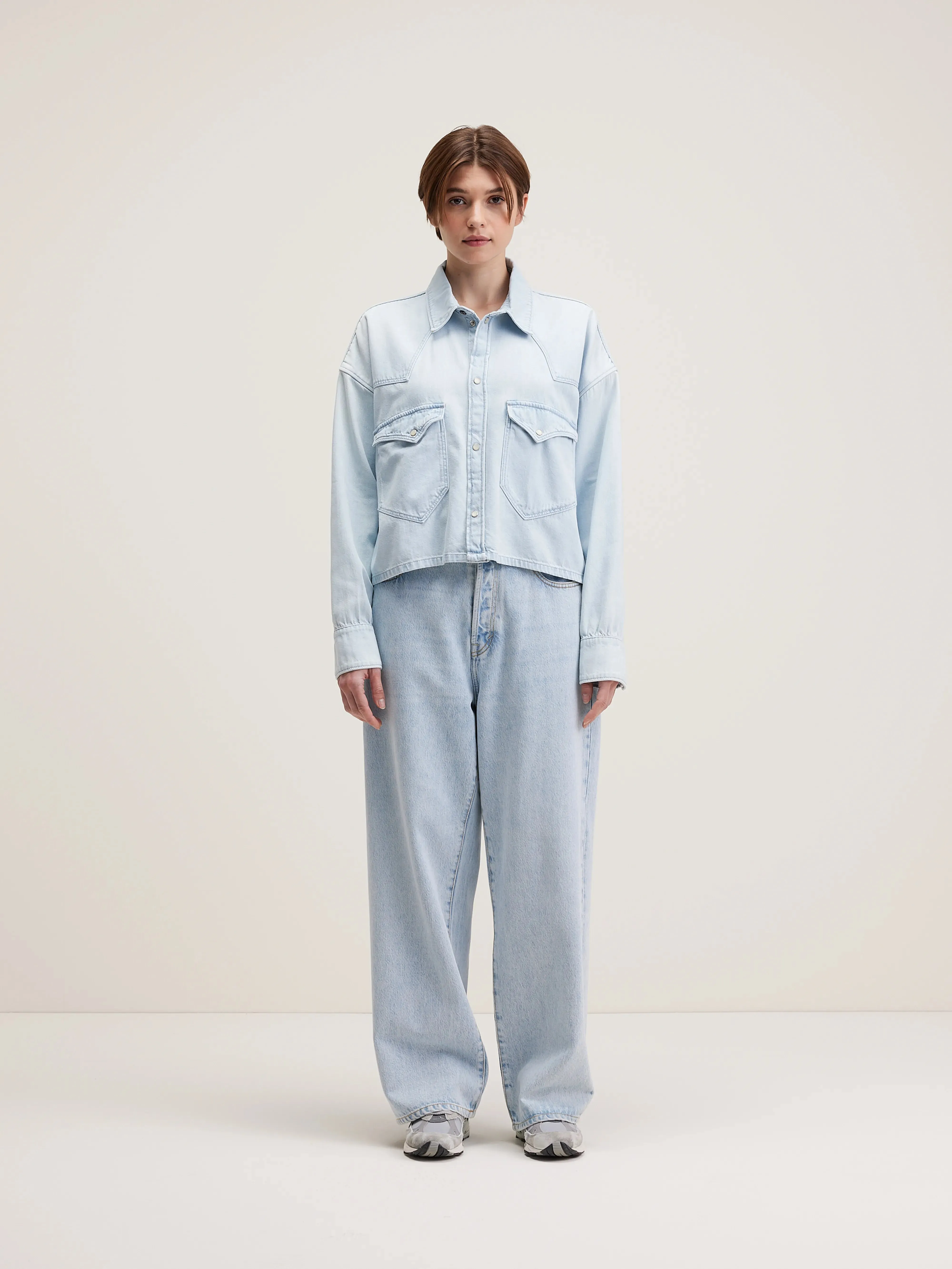 Polar cropped shirt (242 / W / USED LT BLUE) sold by Bellrose product image thumbnail 3