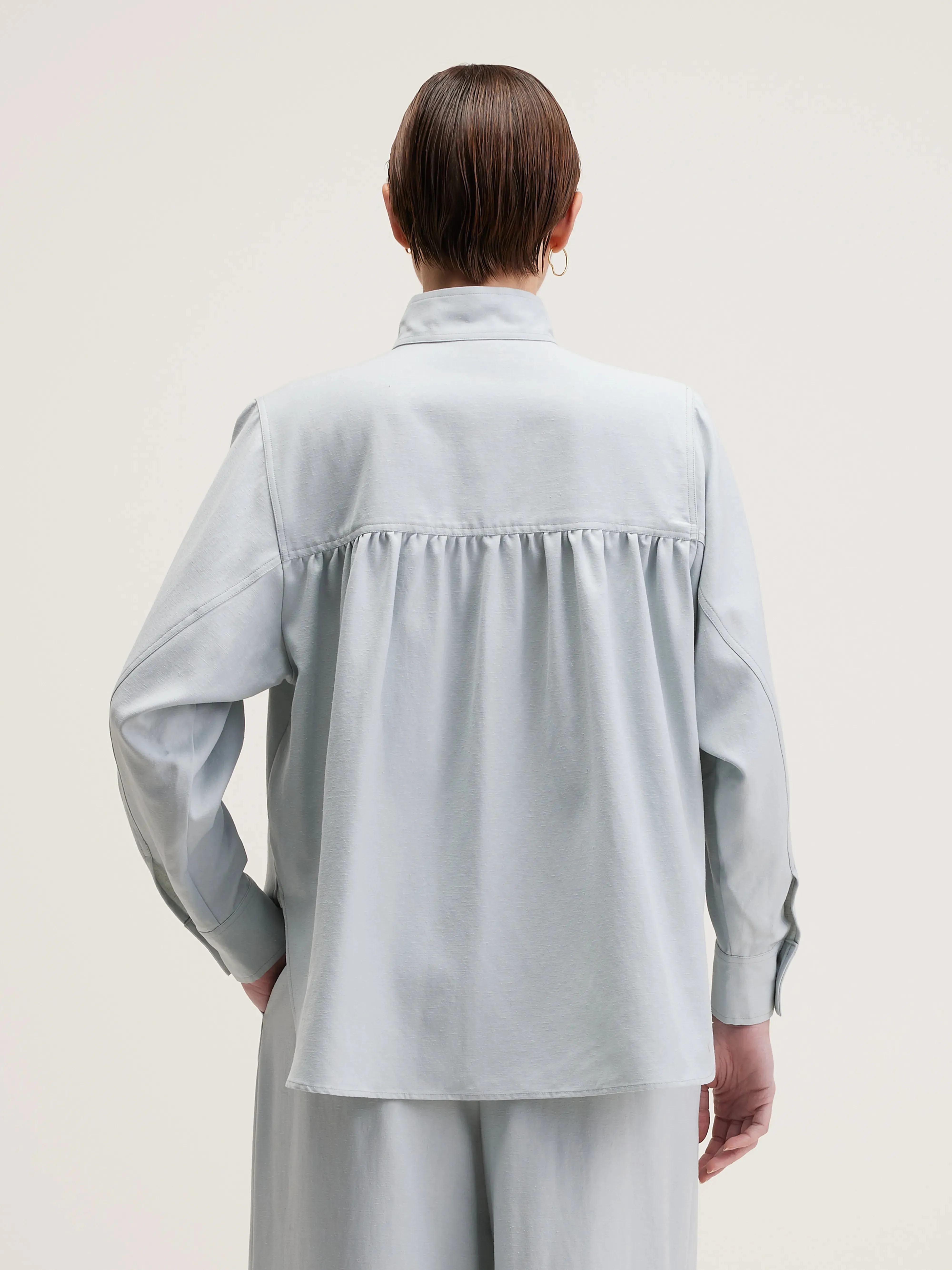 Peachy button-front blouse (242 / W / GIVRE) sold by Bellrose product image thumbnail 4