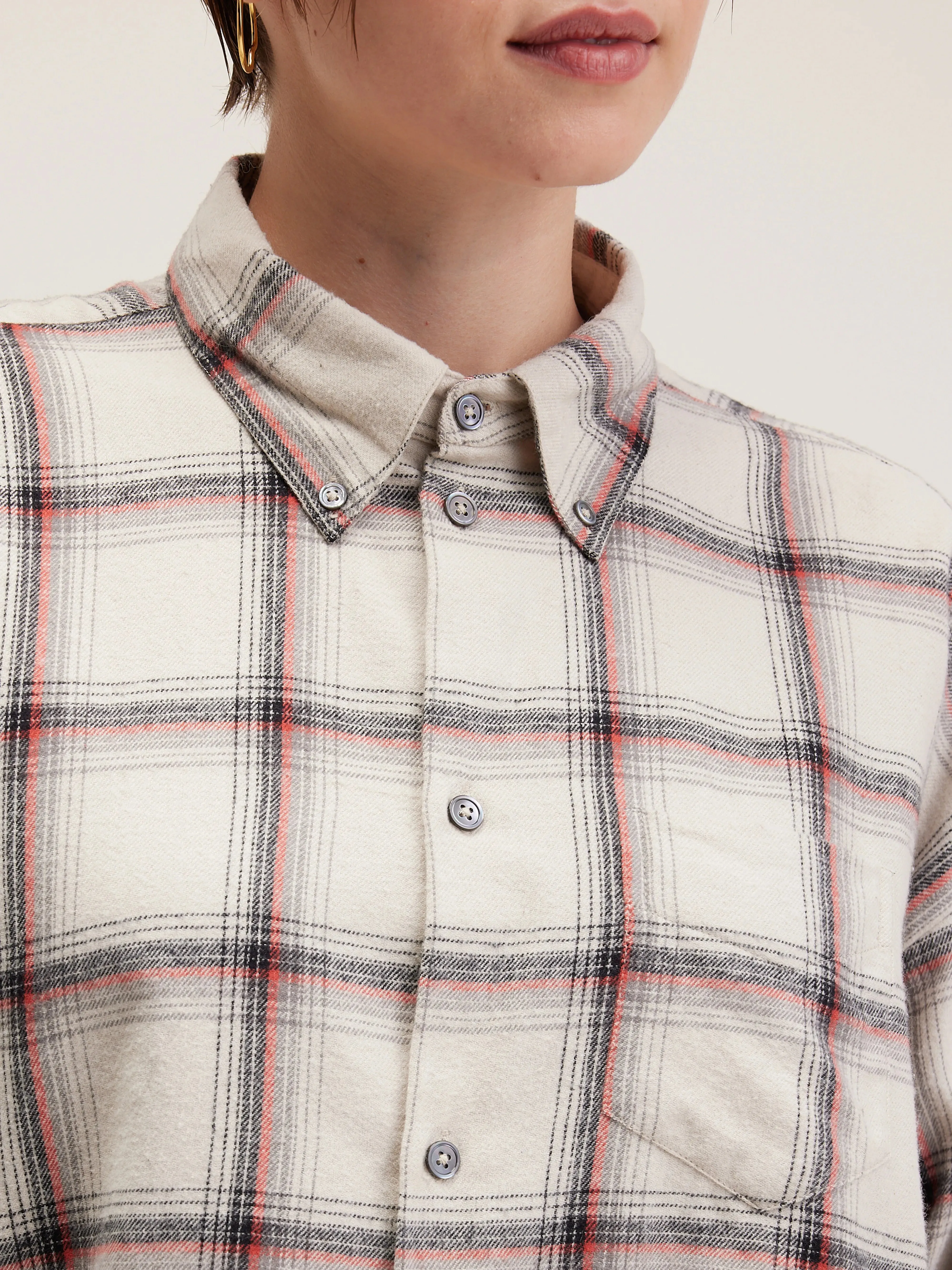 Kraft cropped shirt (242 / W / CHECK A) sold by Bellrose product image thumbnail 5