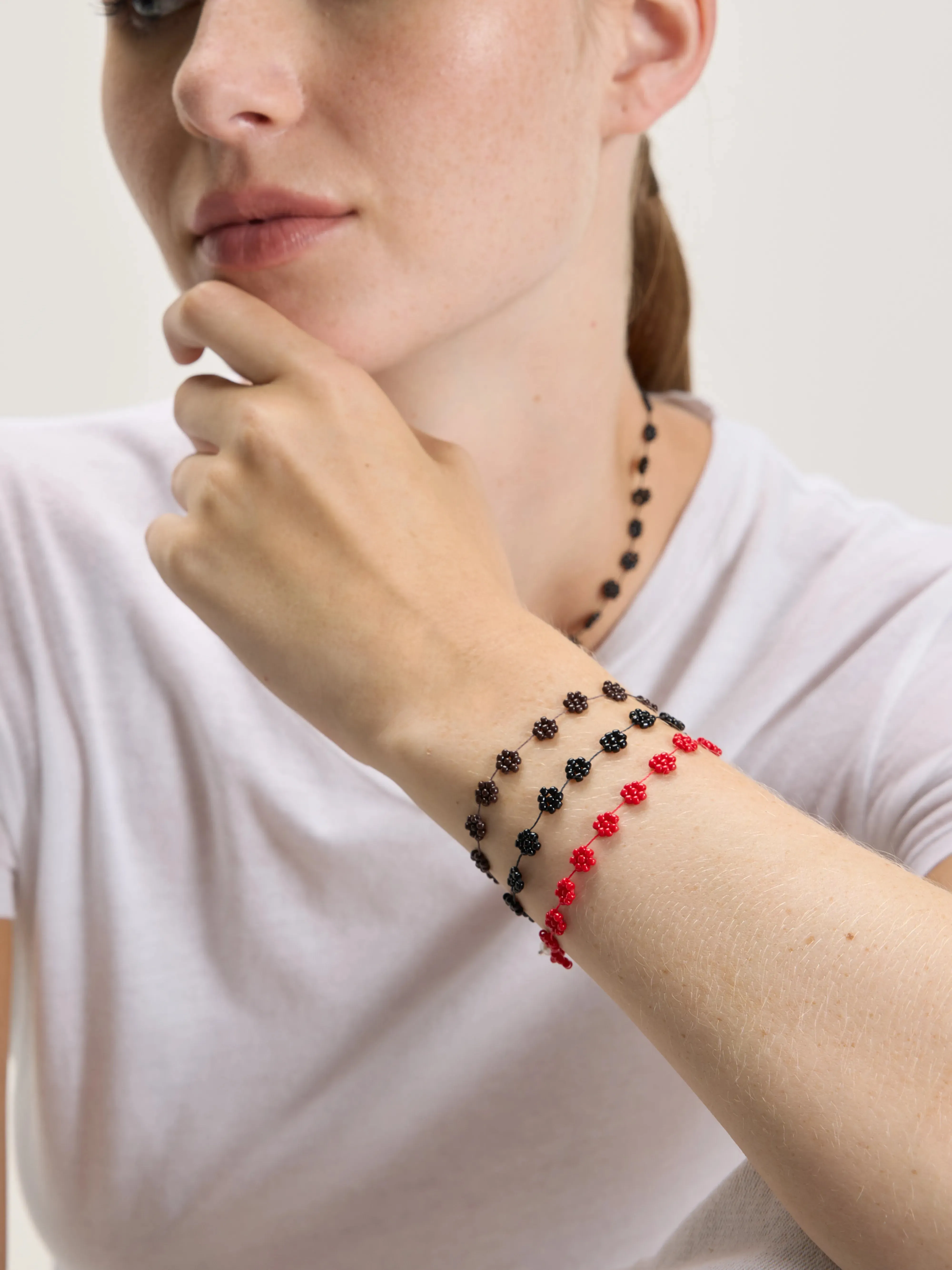 Fiori N° 24 Bracelet (242 / W / RED) sold by Bellrose product image thumbnail 3
