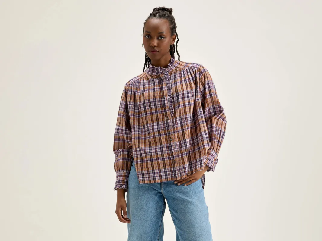 Claudia checked blouse (242 / W / CHECK A) sold by Bellrose