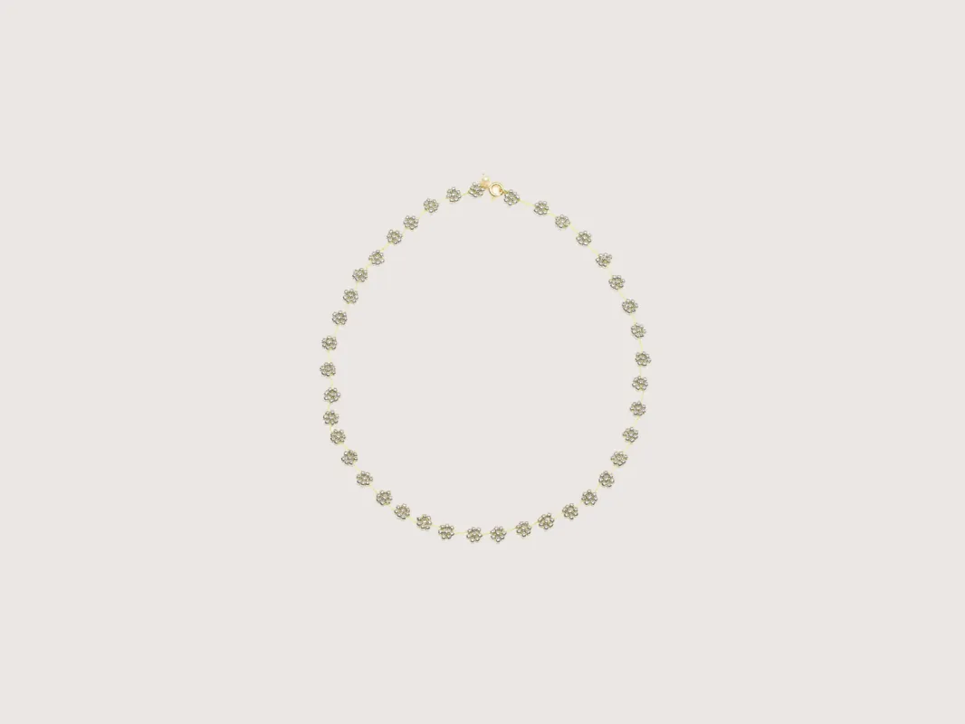 Fiori N° 26 Necklace (242 / W / GREEN) sold by Bellrose