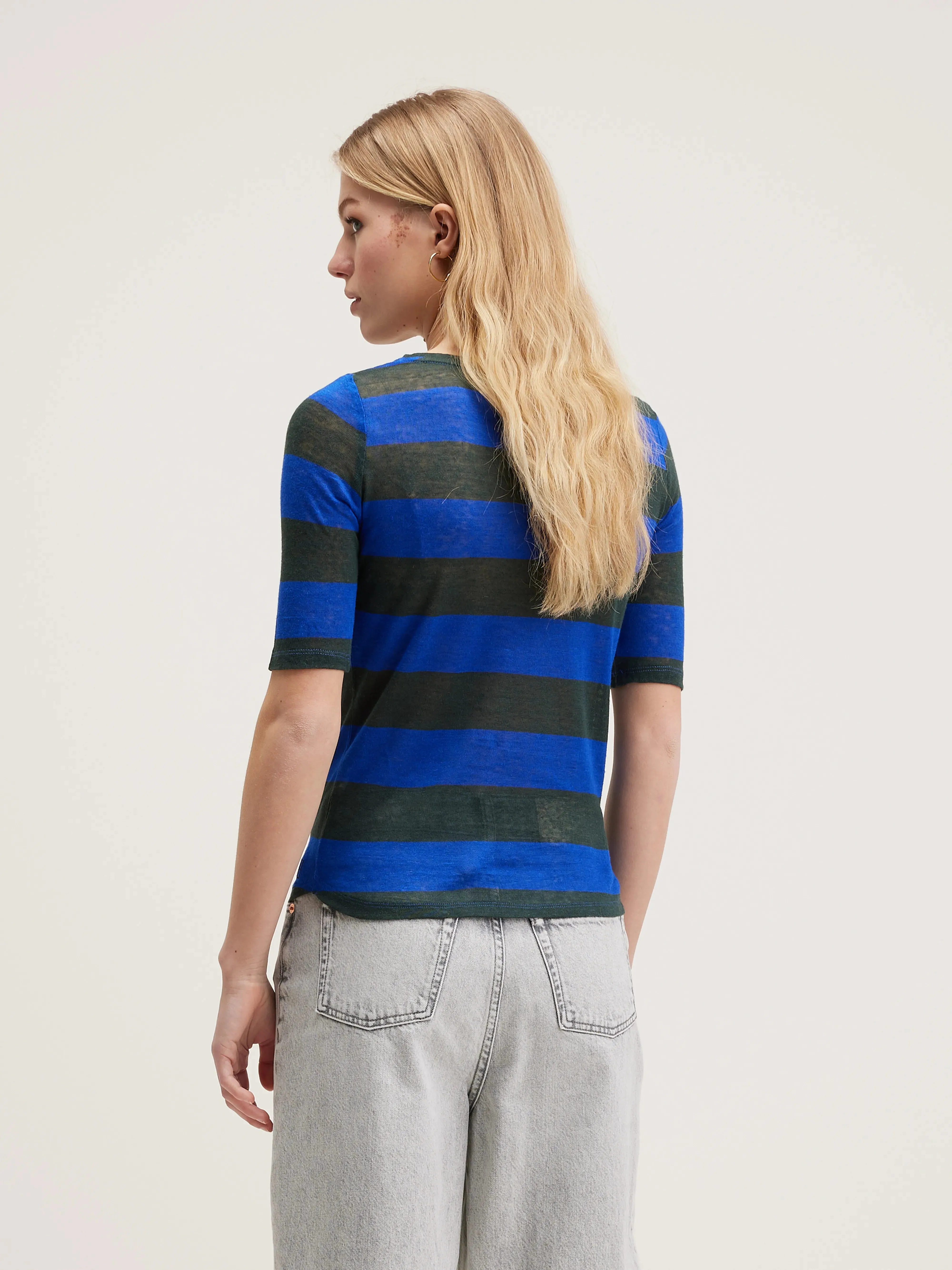 Seas slim t-shirt (242 / W / STRIPE A) sold by Bellrose product image thumbnail 4