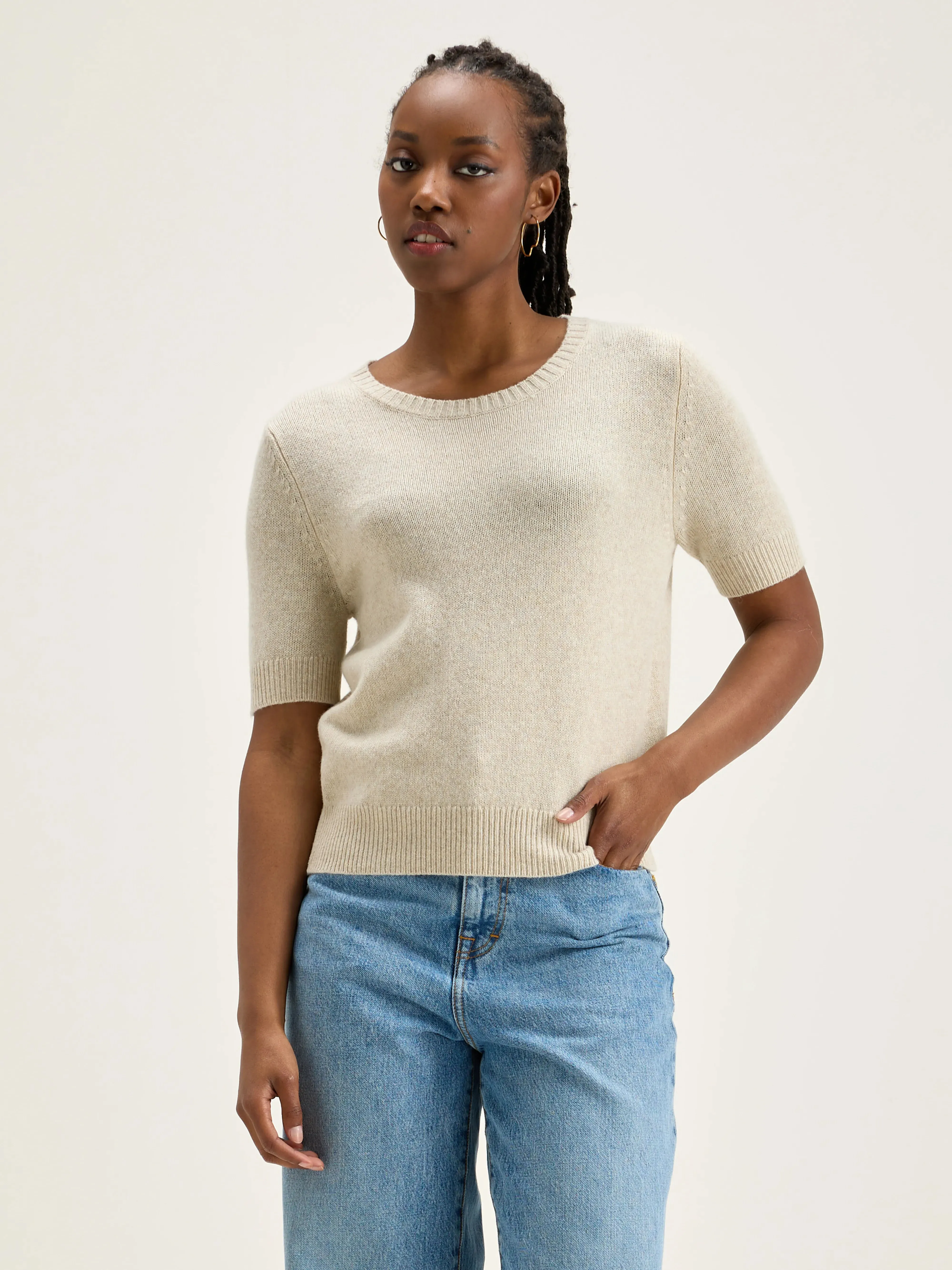 Giwco short-sleeve sweater (242 / W / SUGARCANE) sold by Bellrose product image thumbnail 2