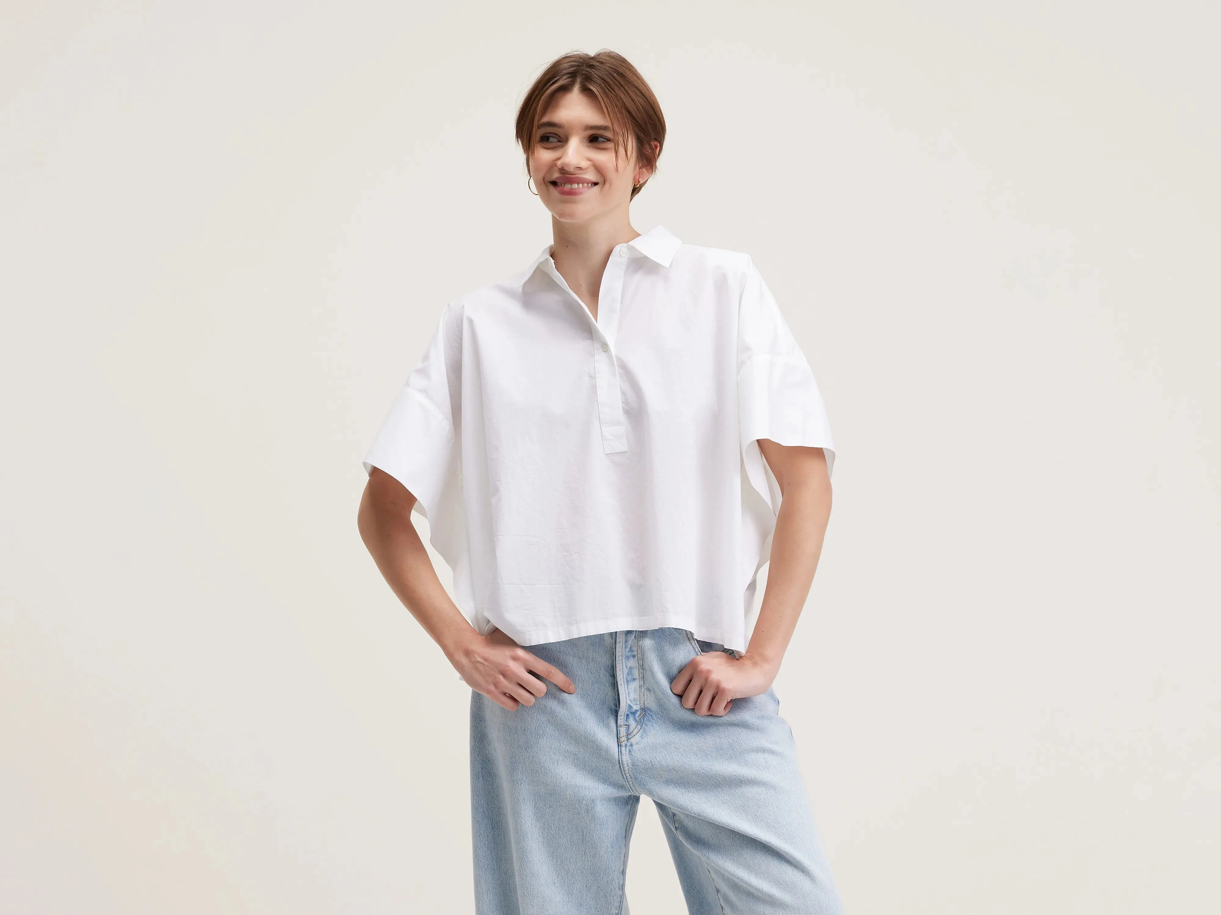 Cairn short-sleeve shirt (242 / W / WHITE) sold by Bellrose