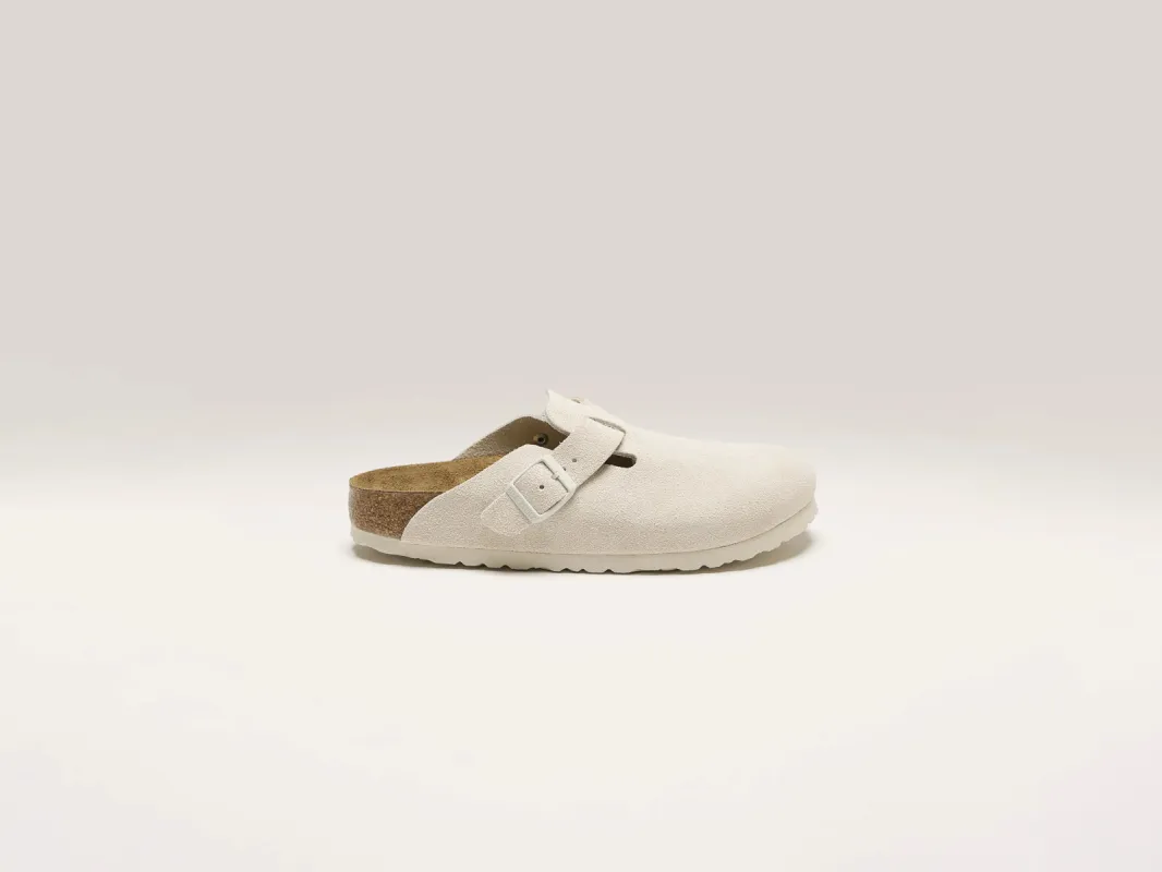 Boston Suede Leather for Women (242 / W / ANTIQUE WHITE) sold by Bellrose