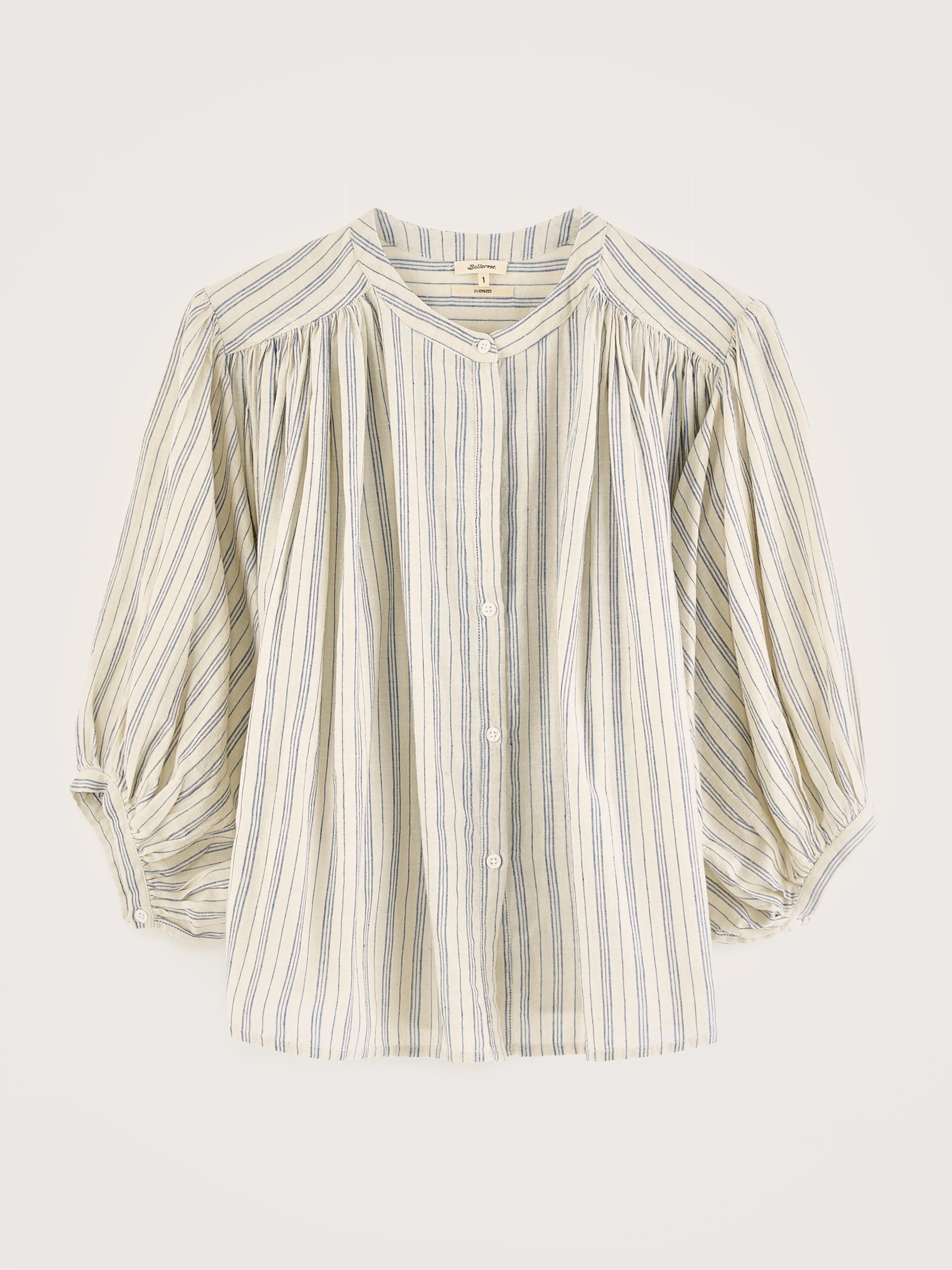 Ink cropped blouse (242 / W / STRIPE A) sold by Bellrose product image thumbnail 5