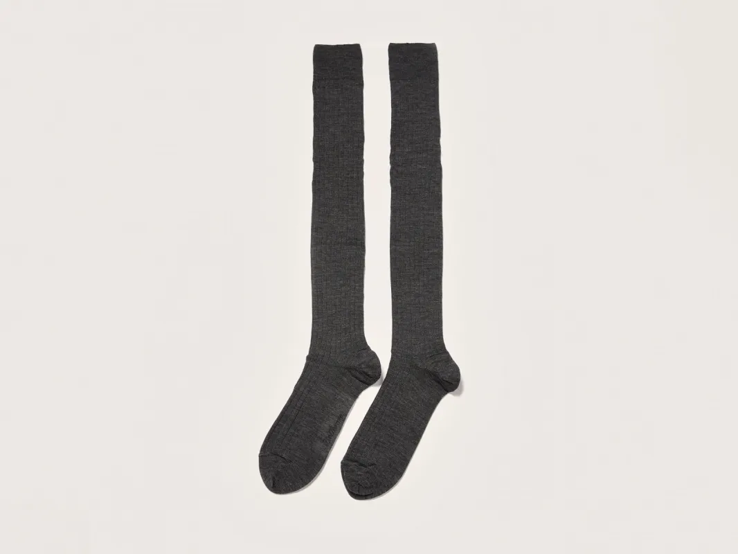 Boha thigh-high socks (242 / W / ANTHRACITE) sold by Bellrose