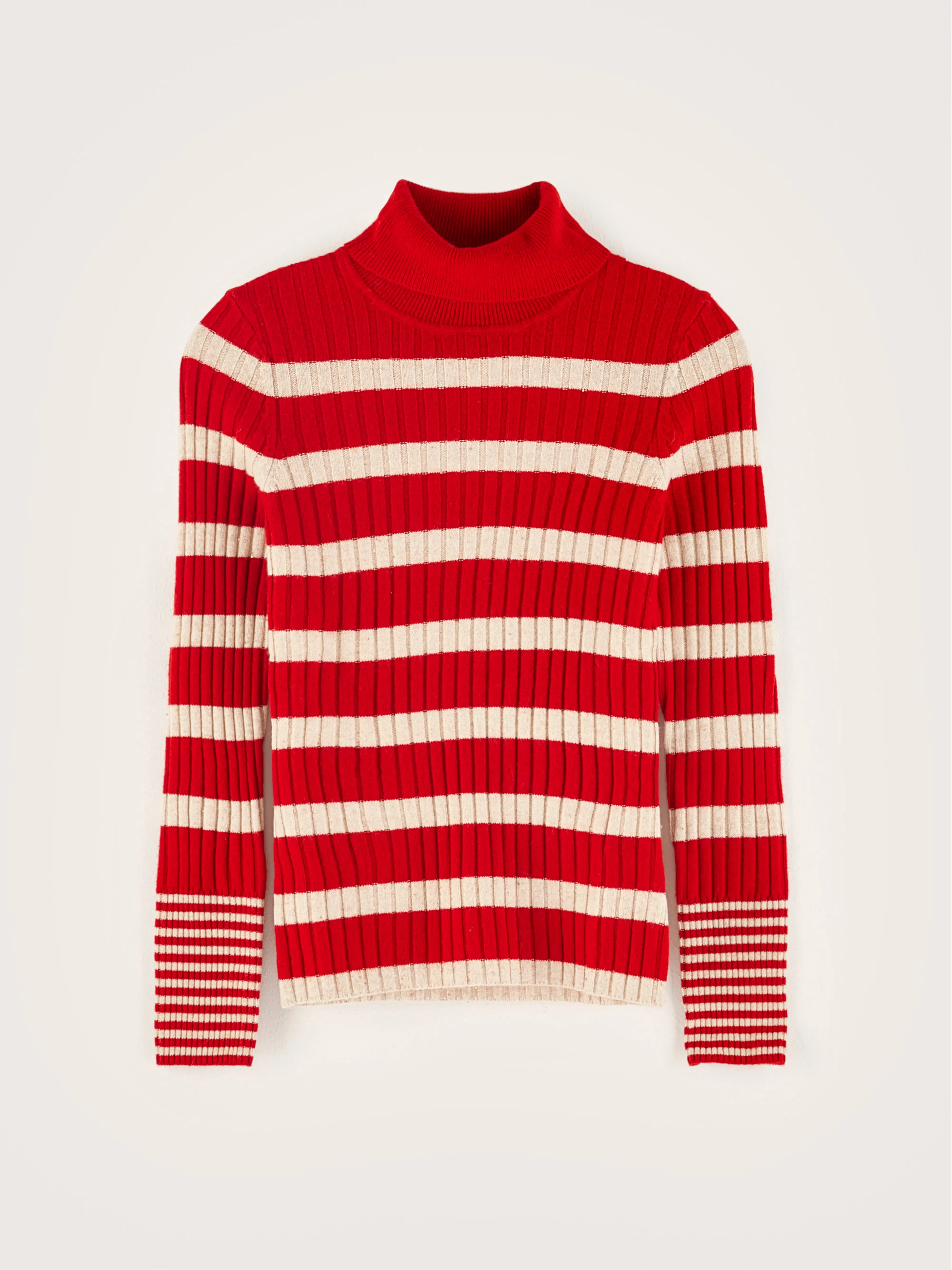 Ayre high-neck sweater (242 / G / STRIPE B) sold by Bellrose