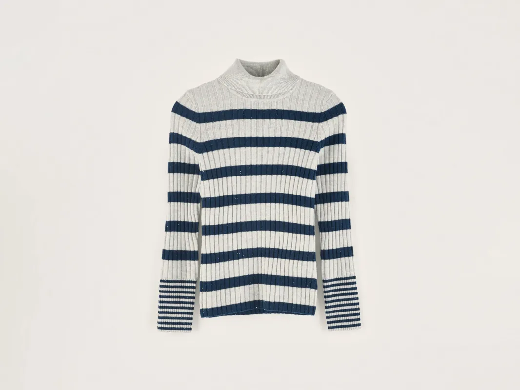 Ayre high-neck sweater (242 / G / STRIPE A) sold by Bellrose
