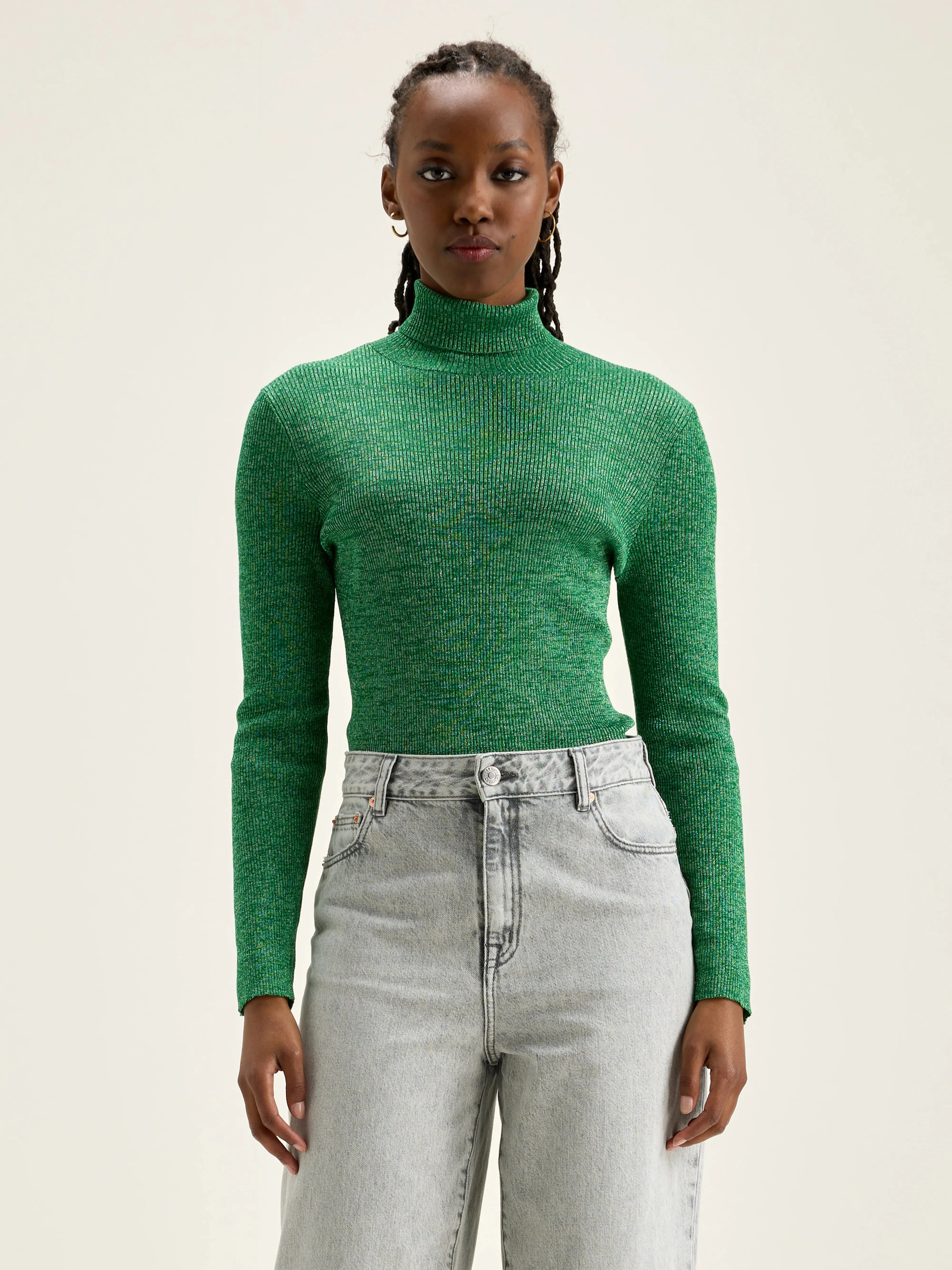 Anoit turtleneck sweater (242 / W / CHLOROPHILE) sold by Bellrose product image thumbnail 2