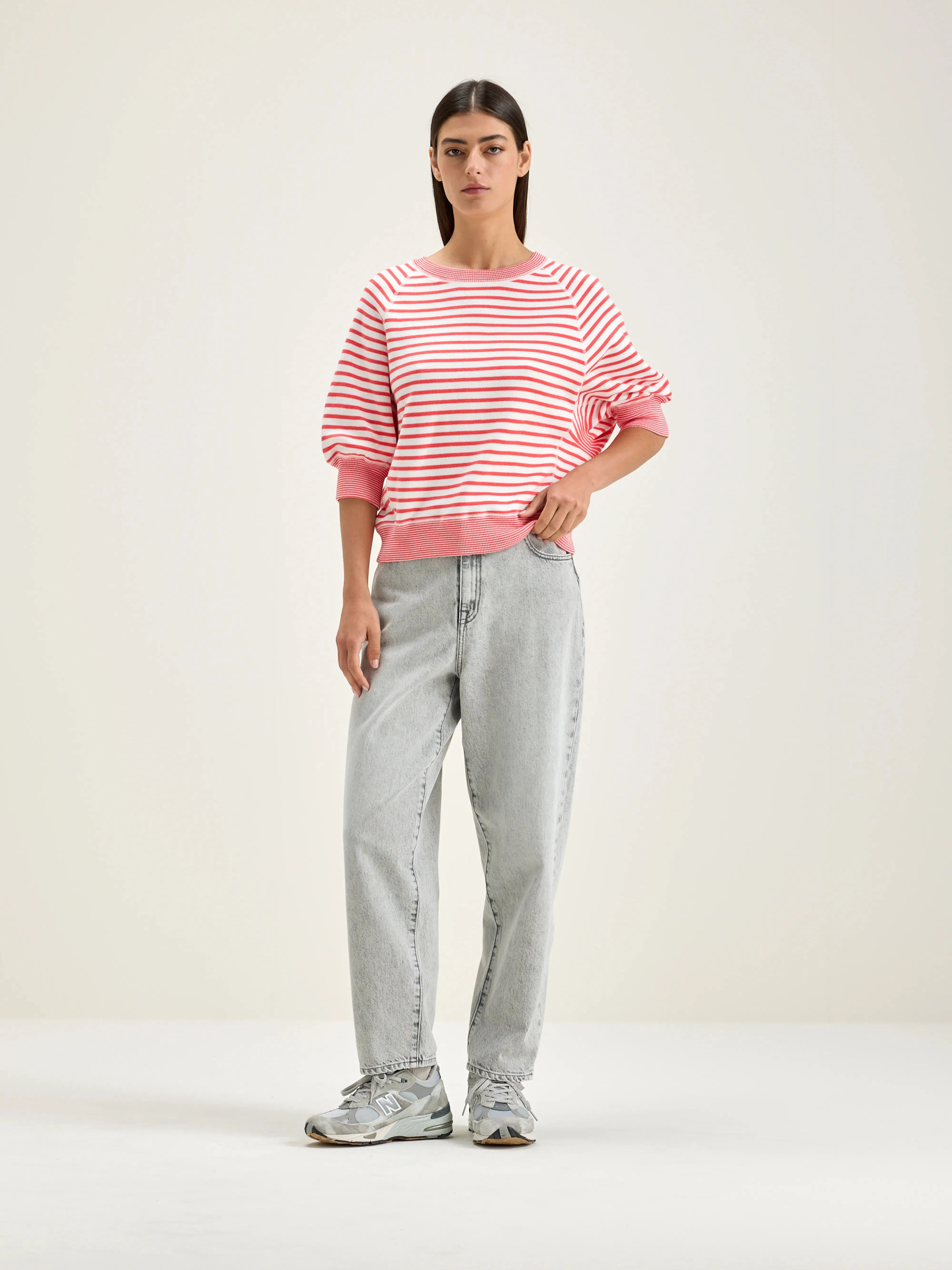 Anglet crew-neck sweater (242 / W / STRIPE B) sold by Bellrose product image thumbnail 3