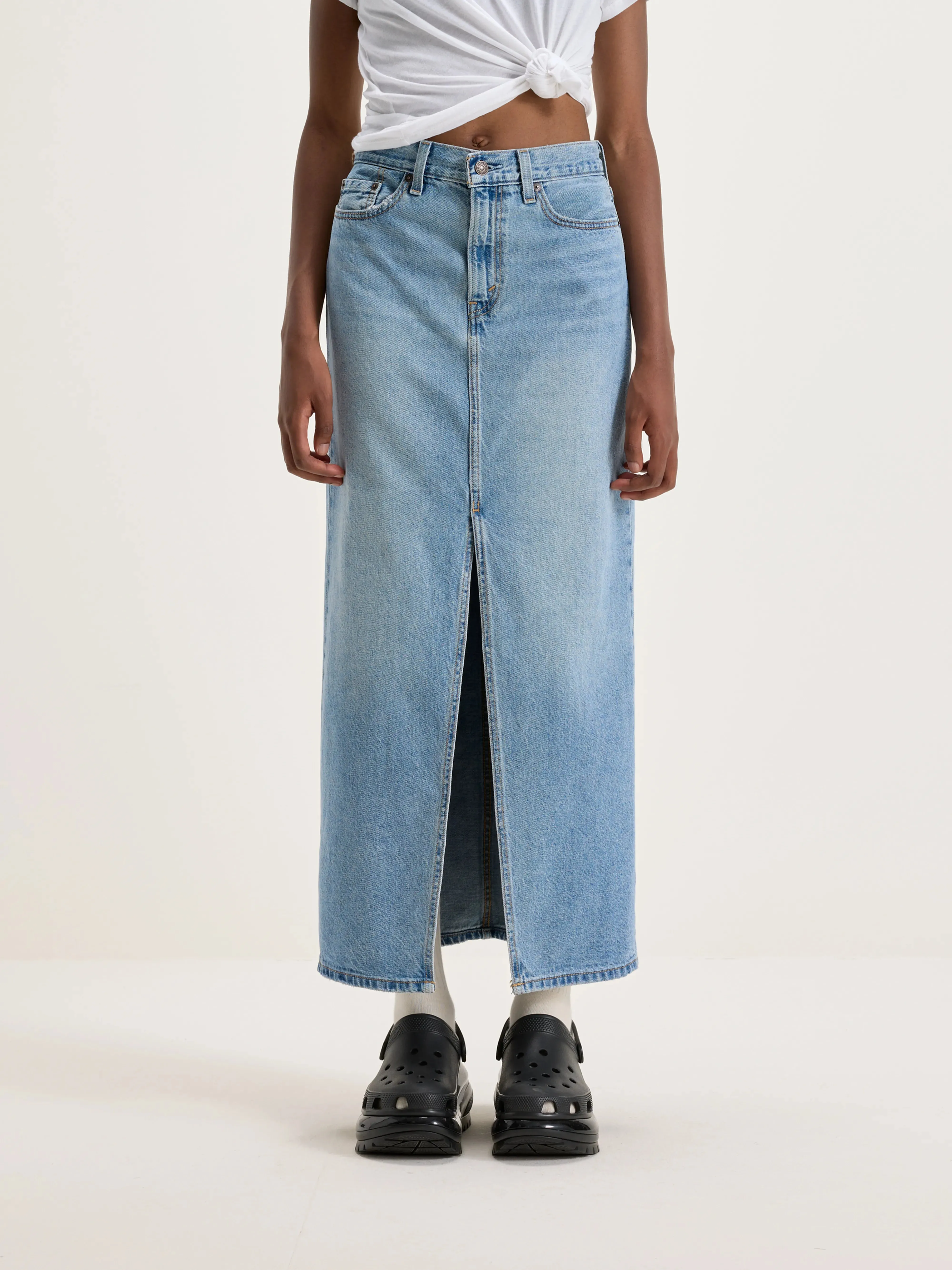 Ankle Column Skirt (242 / W / LT STONE WASH) sold by Bellrose product image thumbnail 2