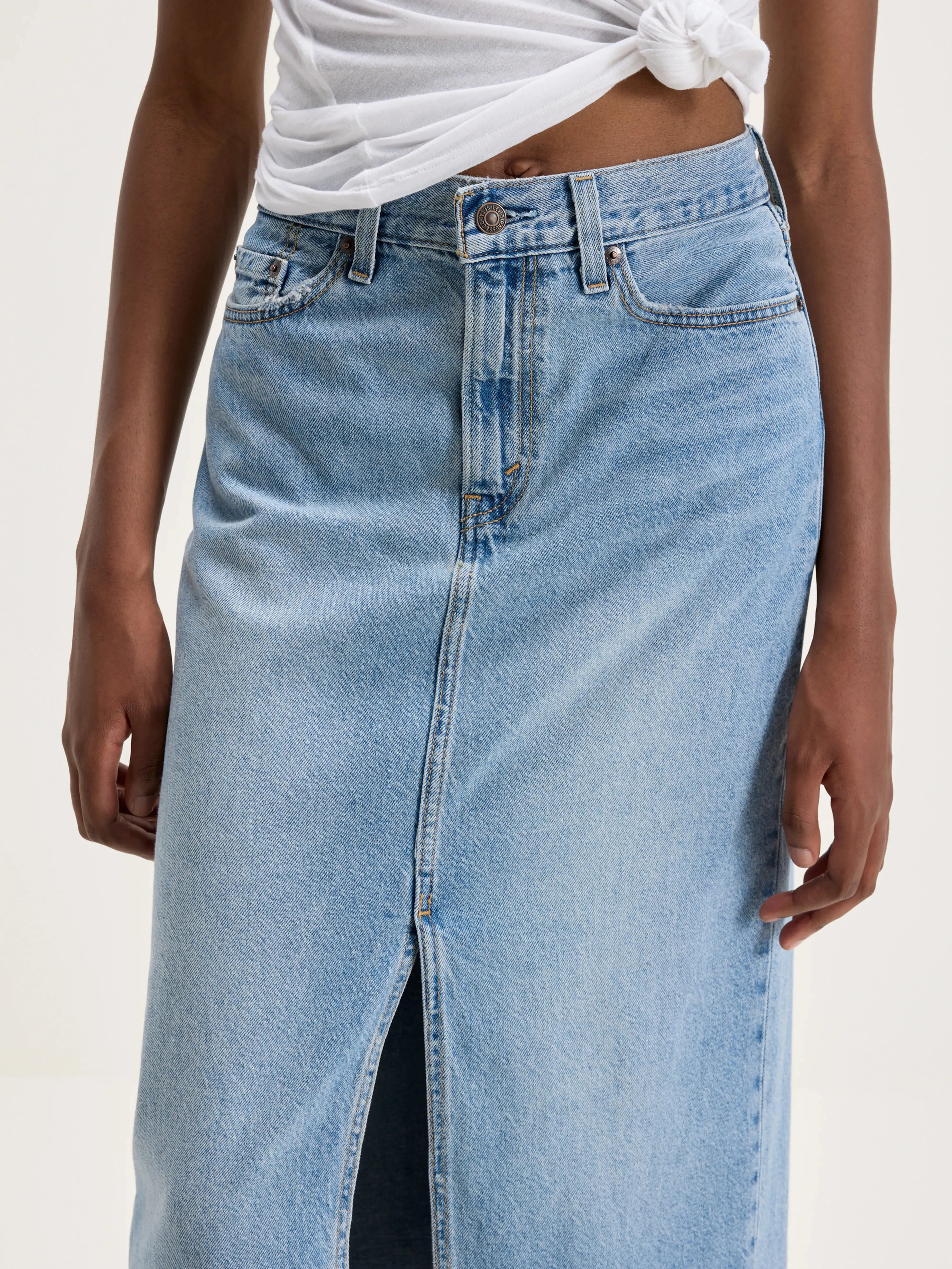 Ankle Column Skirt (242 / W / LT STONE WASH) sold by Bellrose product image thumbnail 5