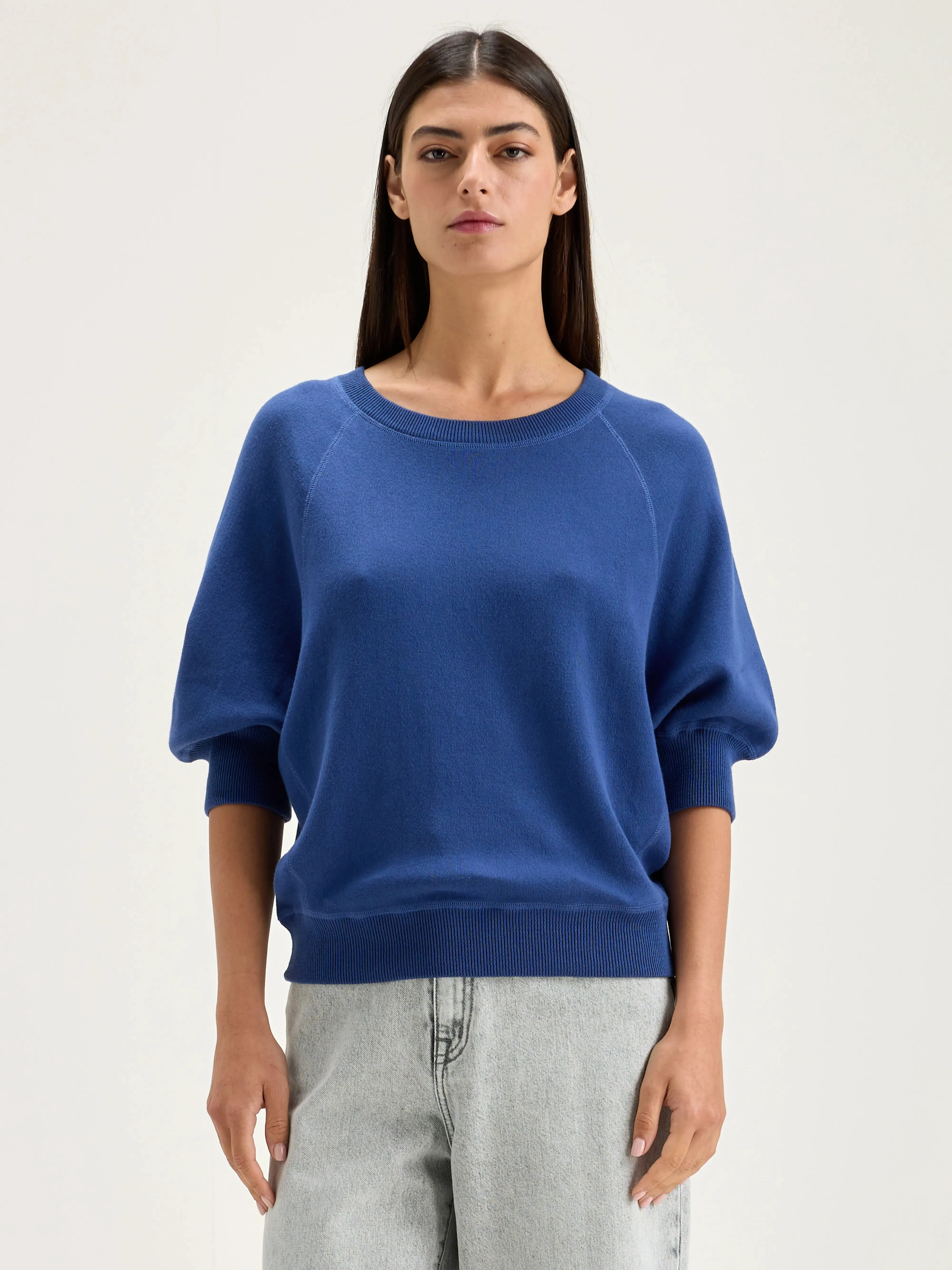 Anglet crew-neck sweater (242 / W / BLUE JEANS) sold by Bellrose product image thumbnail 2