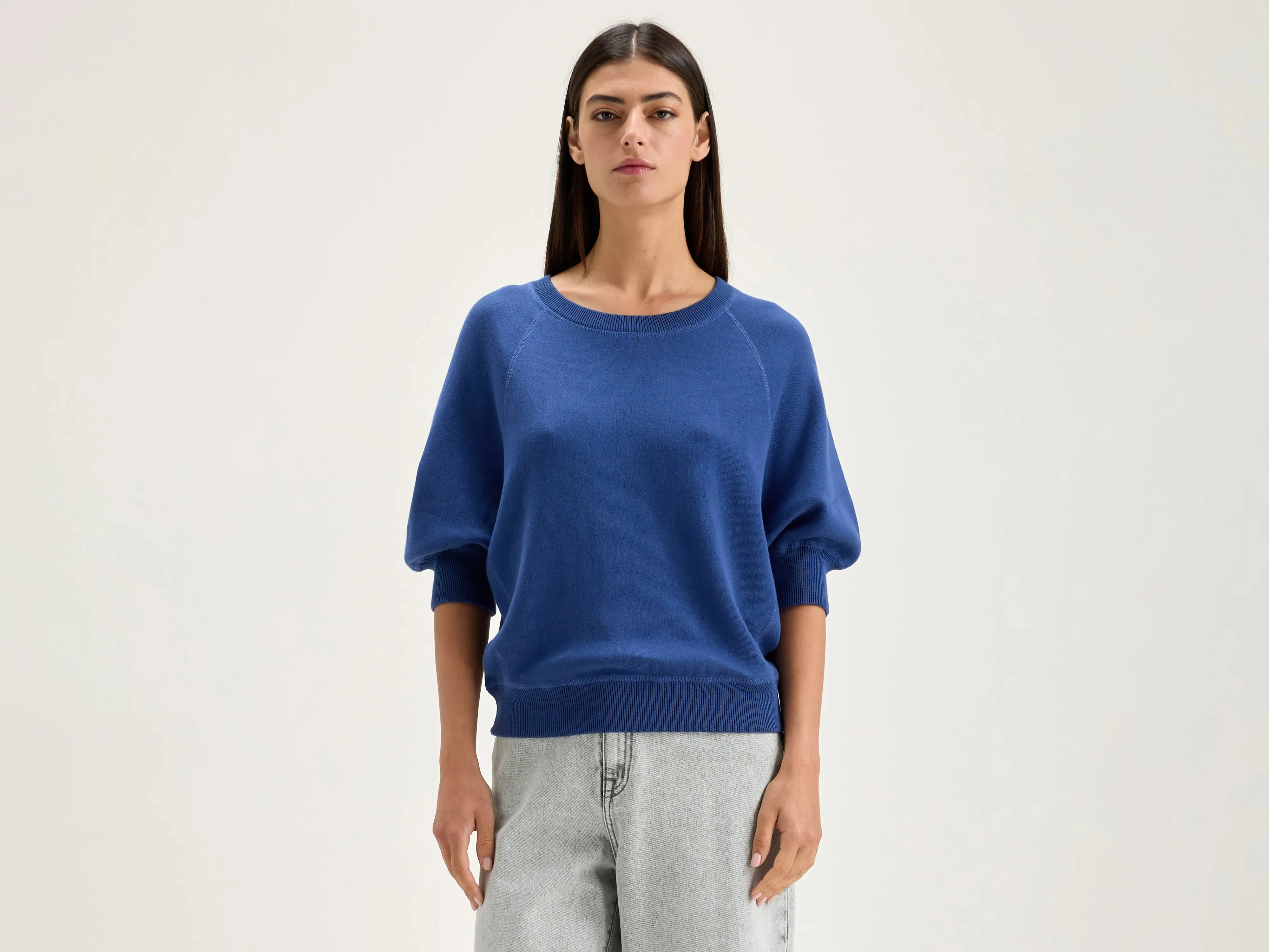 Anglet crew-neck sweater (242 / W / BLUE JEANS) sold by Bellrose