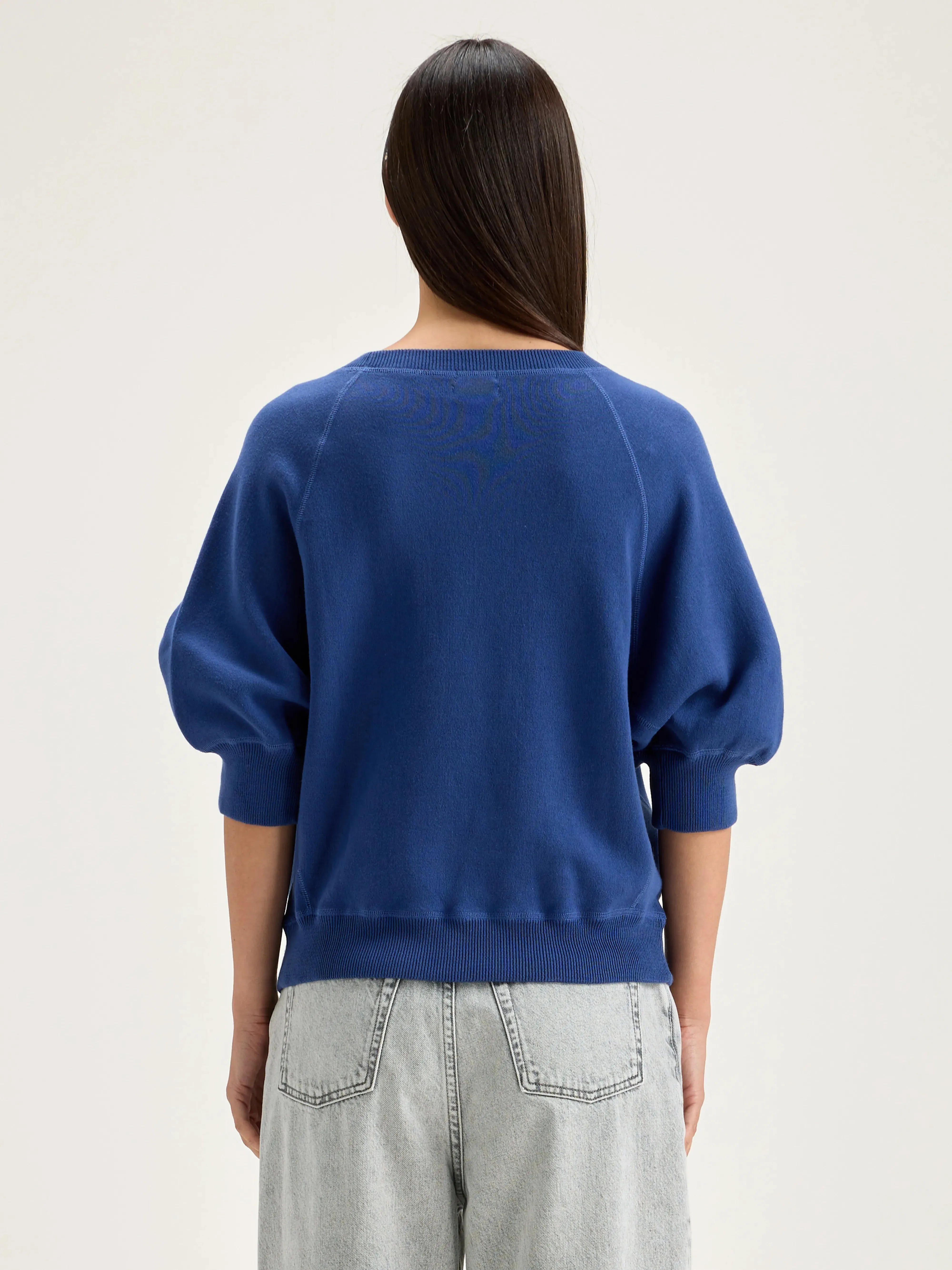Anglet crew-neck sweater (242 / W / BLUE JEANS) sold by Bellrose product image thumbnail 4