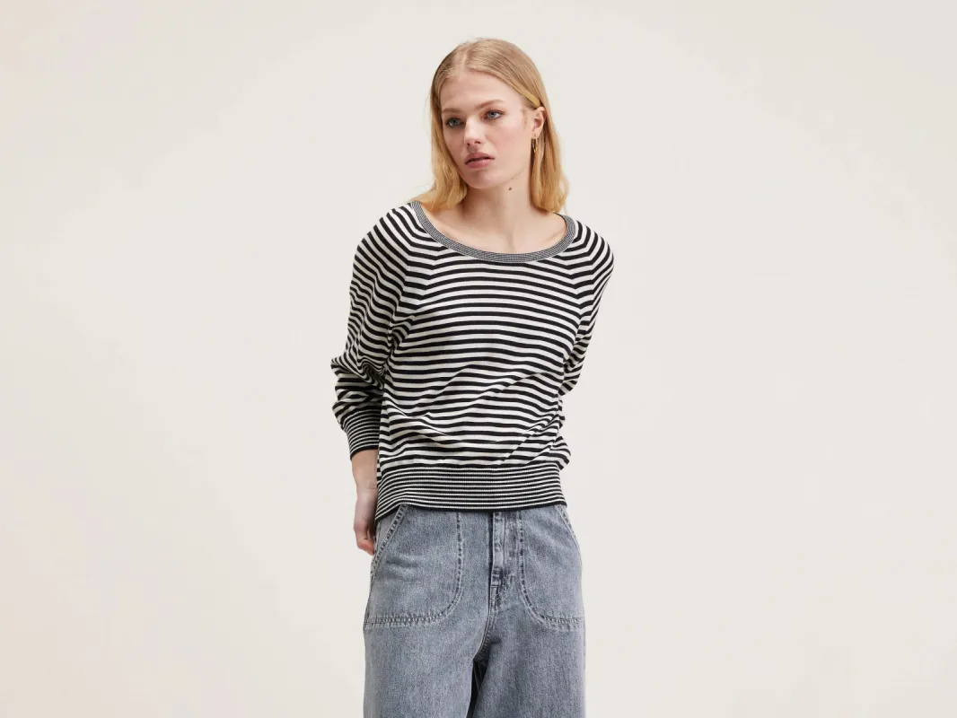 Aloty wool sweater (242 / W / STRIPE A) sold by Bellrose