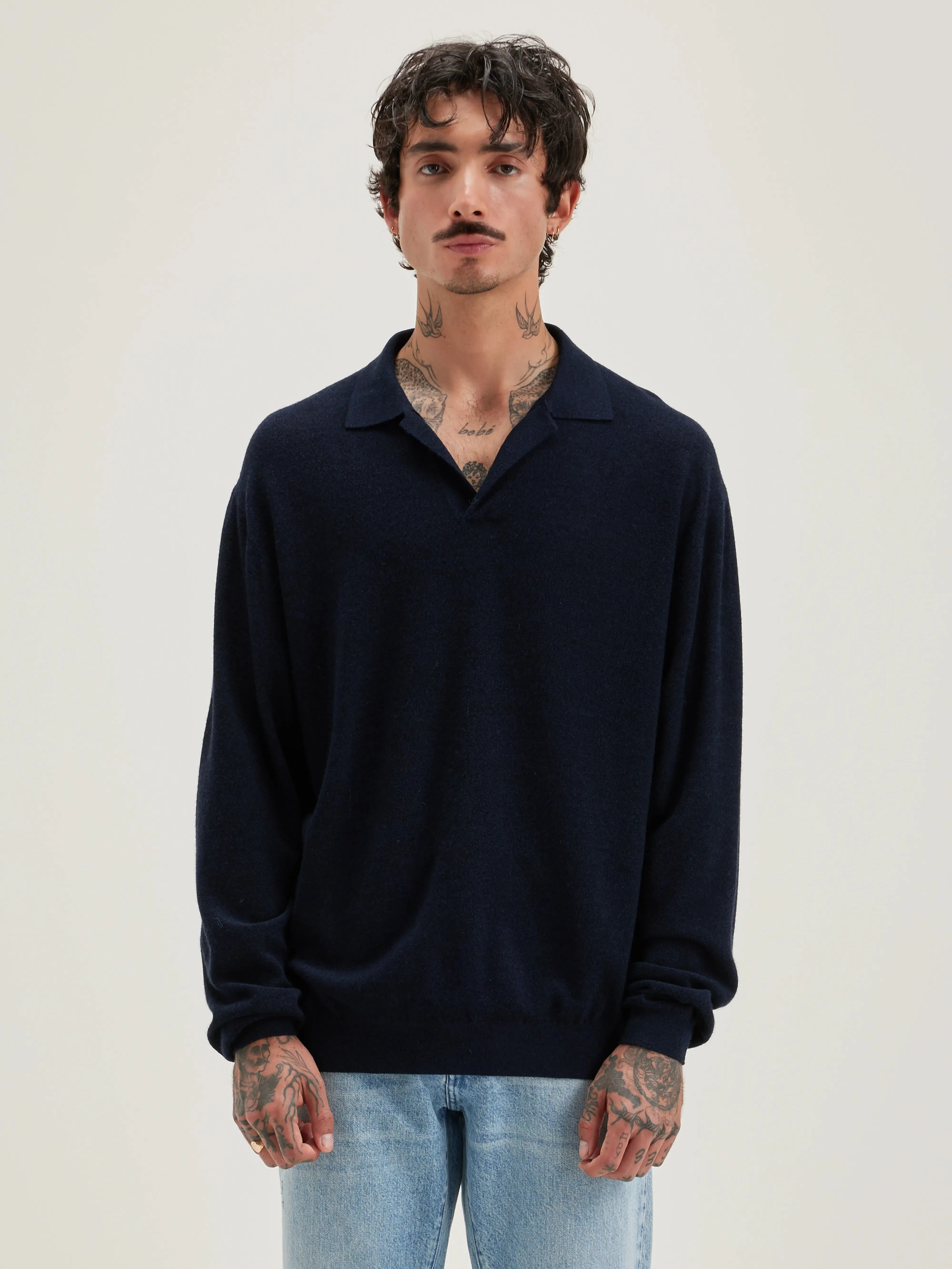 Alot polo-style sweater (242 / M / BLUE NIGHTS) sold by Bellrose product image thumbnail 2