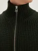 Allip zip-up cardigan (242 / M / DARK OLIVE) sold by Bellrose