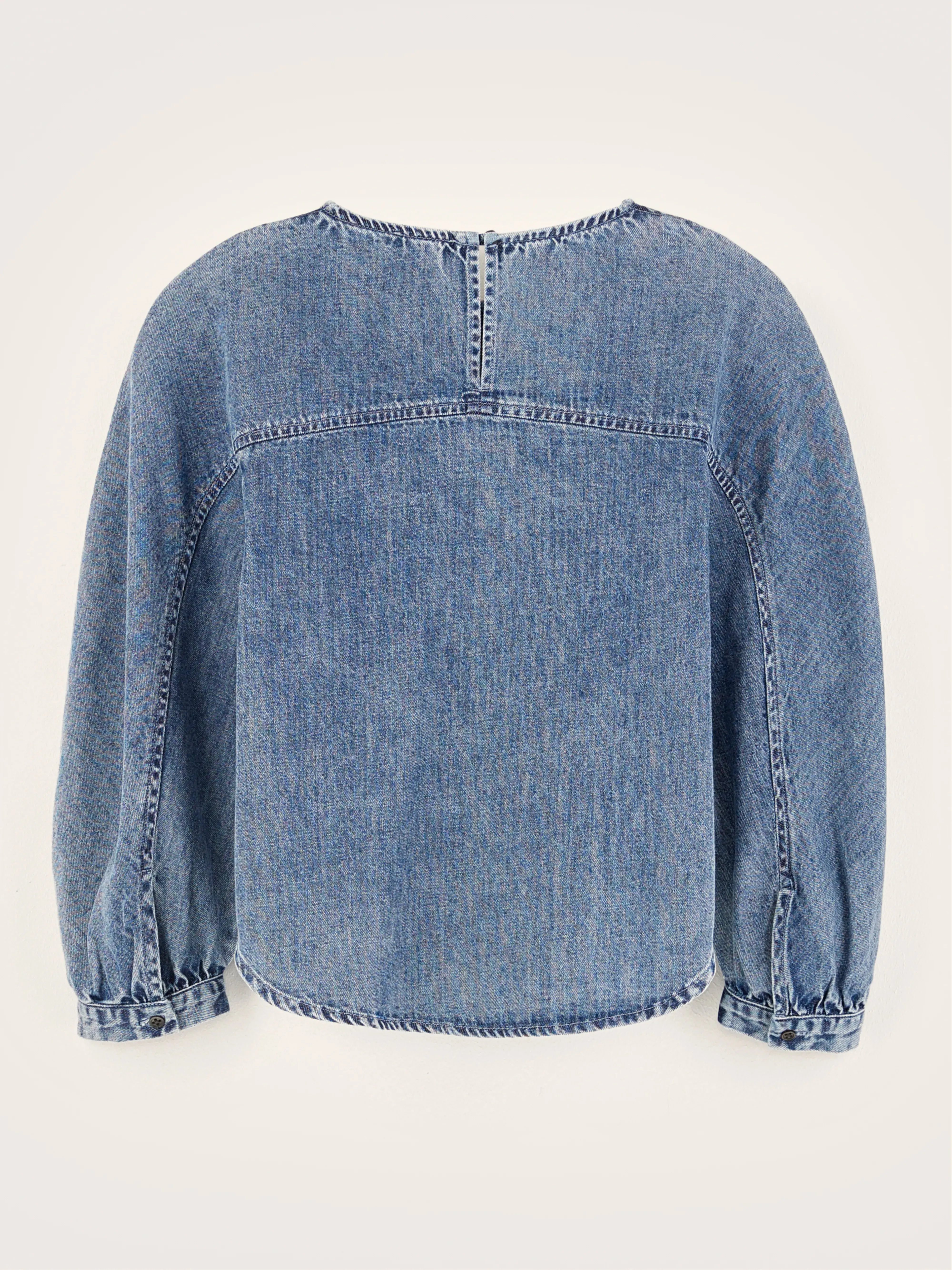 Agar denim blouse (242 / G / LT BLUE STONE) sold by Bellrose product image thumbnail 4
