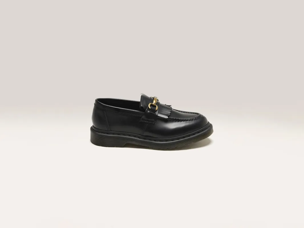 Adrian Snaffle Smooth Leather Loafers for Women (242 / W / BLACK) sold by Bellrose