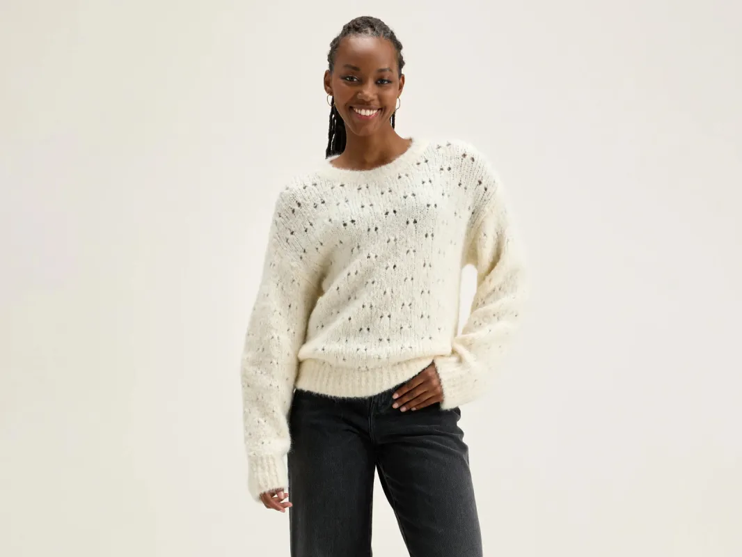 Abot classic sweater (242 / W / OFF WHITE) sold by Bellrose