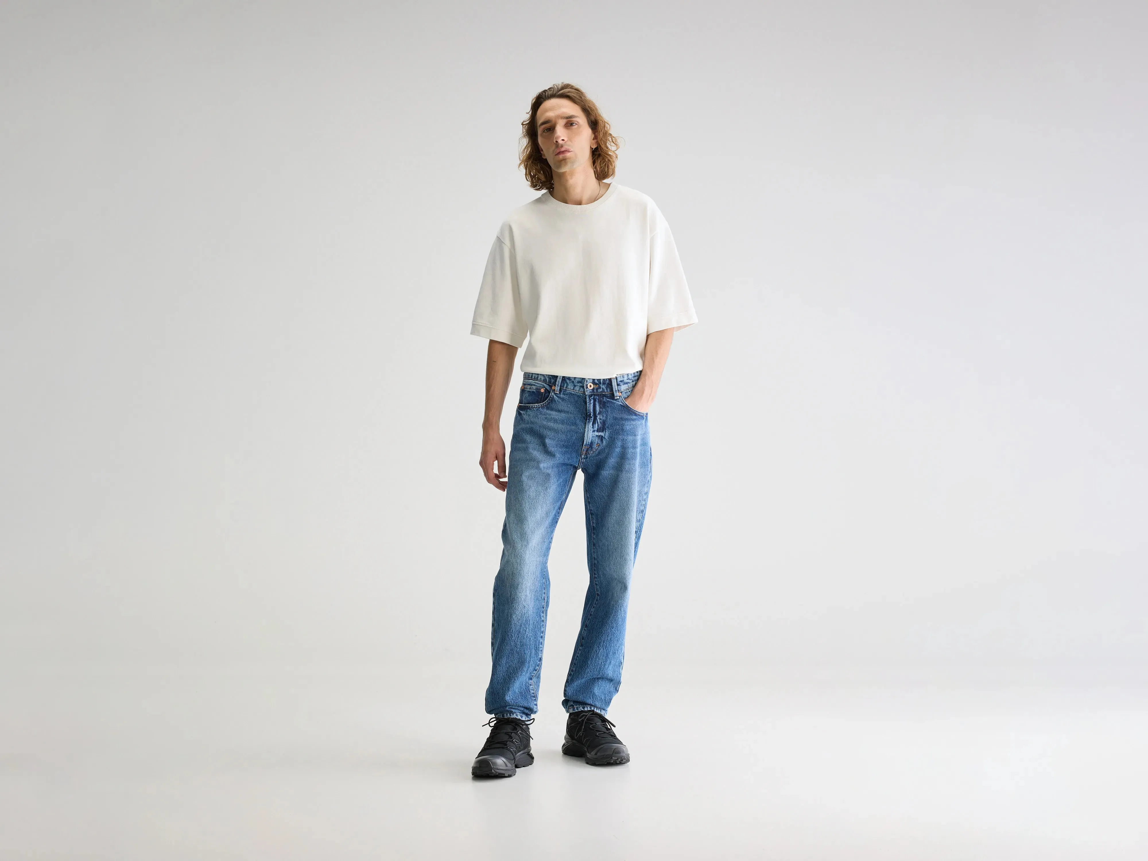 Denim N. 04 slim jeans (251 / M / MD BLUE MARBLE) sold by Bellrose