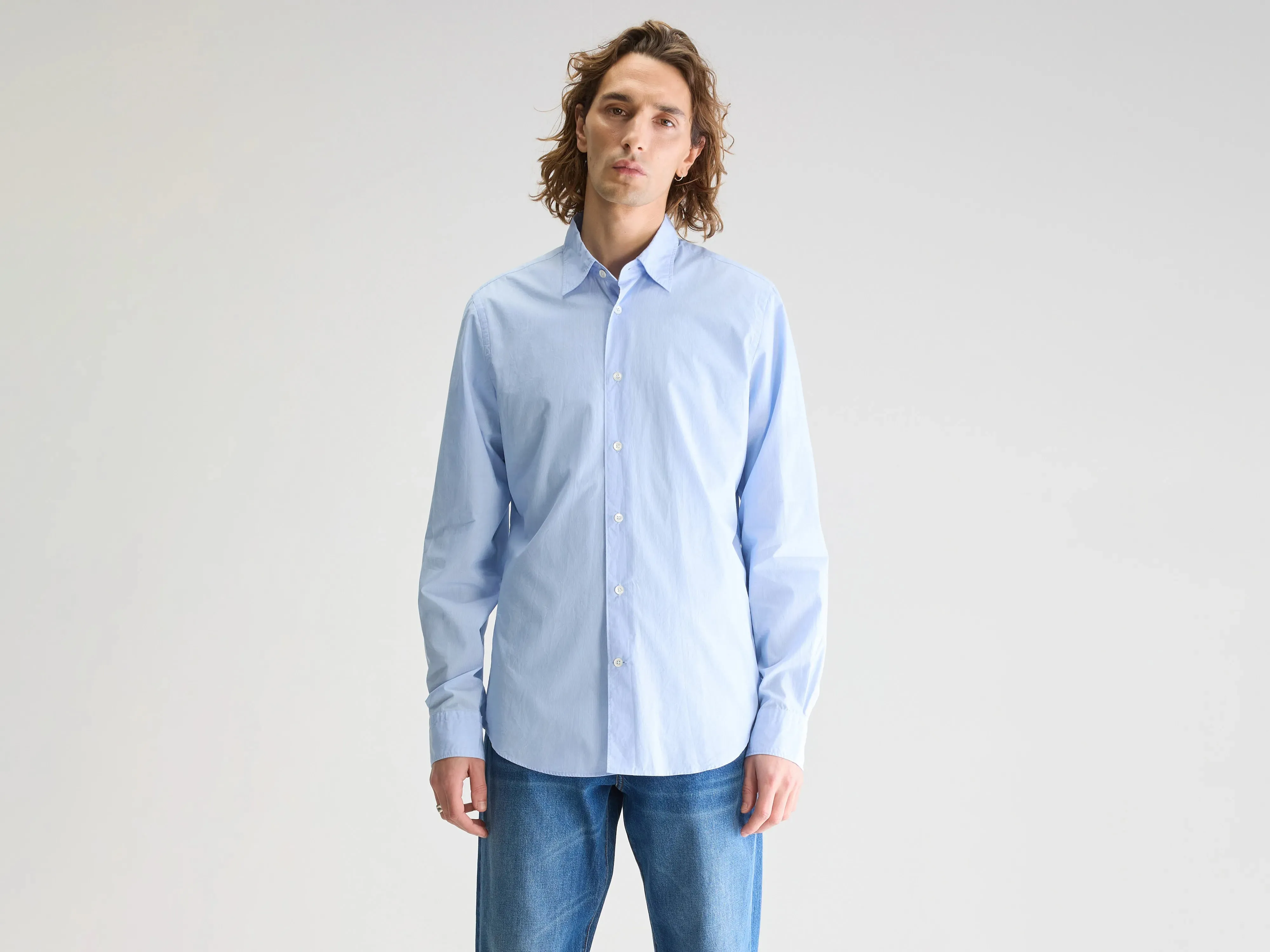 Gabe slim shirt (251 / M / STRIPE B) sold by Bellrose