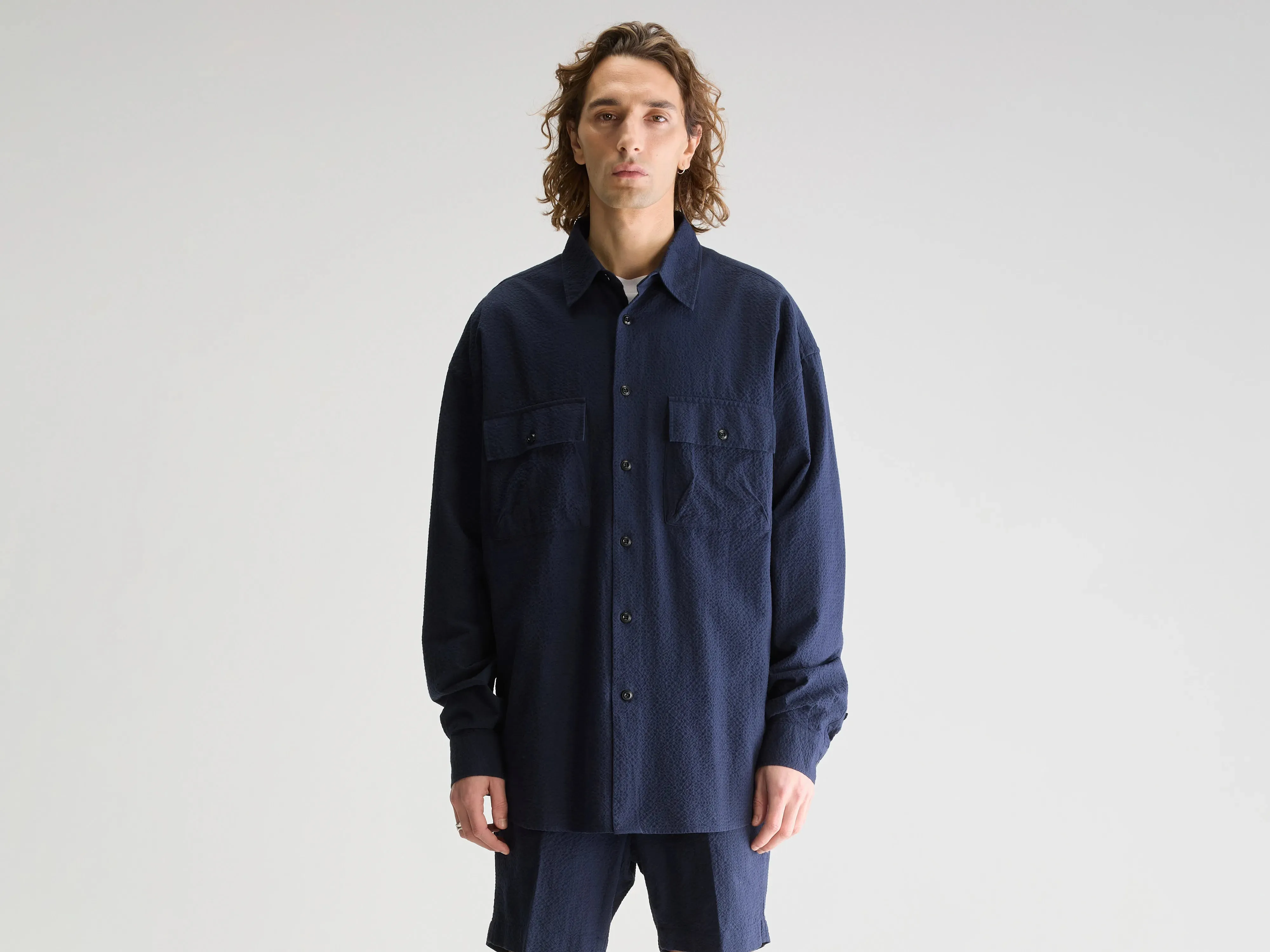 Flopok shirt (251 / M / NAVY) sold by Bellrose
