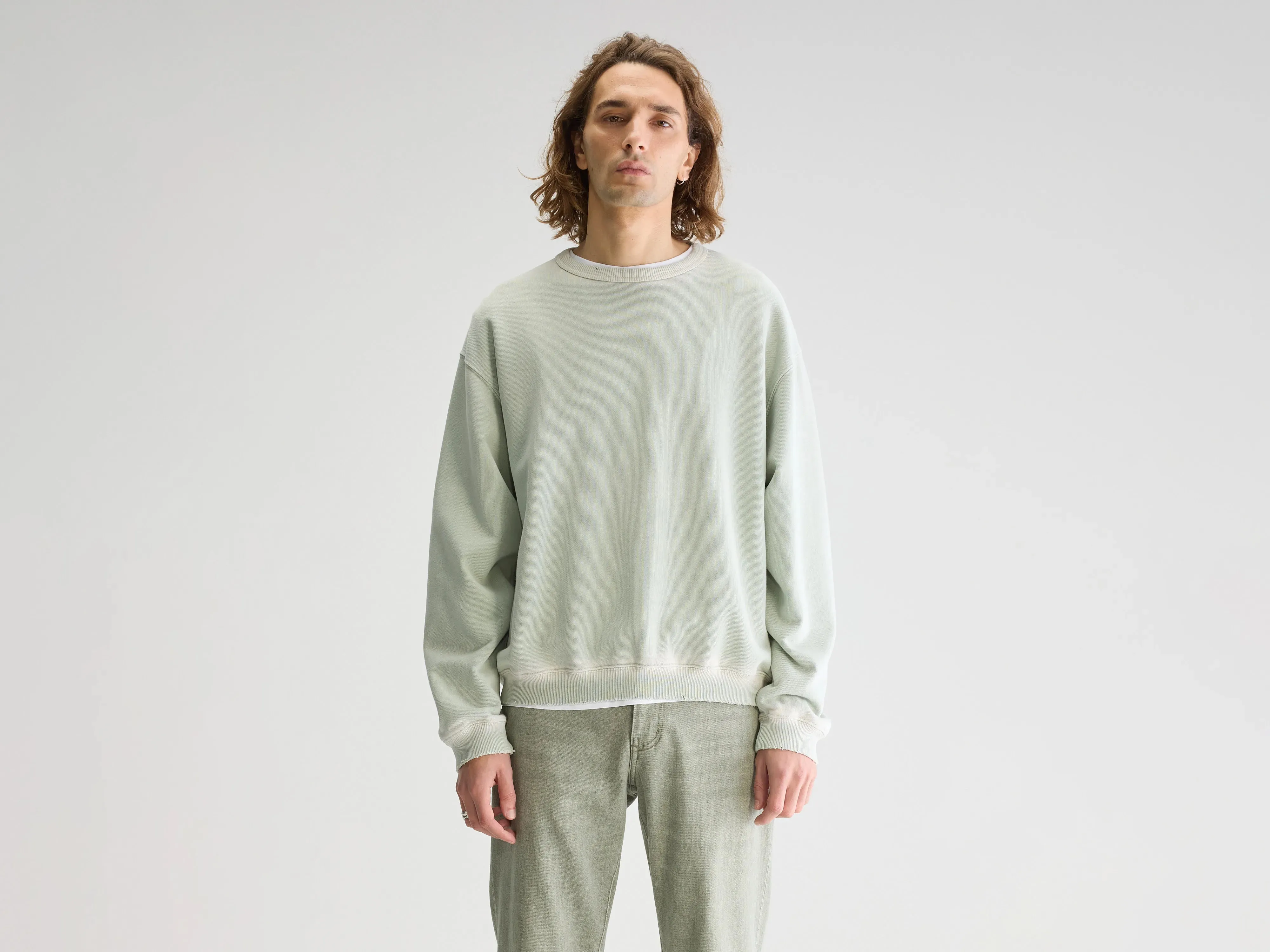Fabien crewneck sweatshirt (251 / M / CELADON) sold by Bellrose