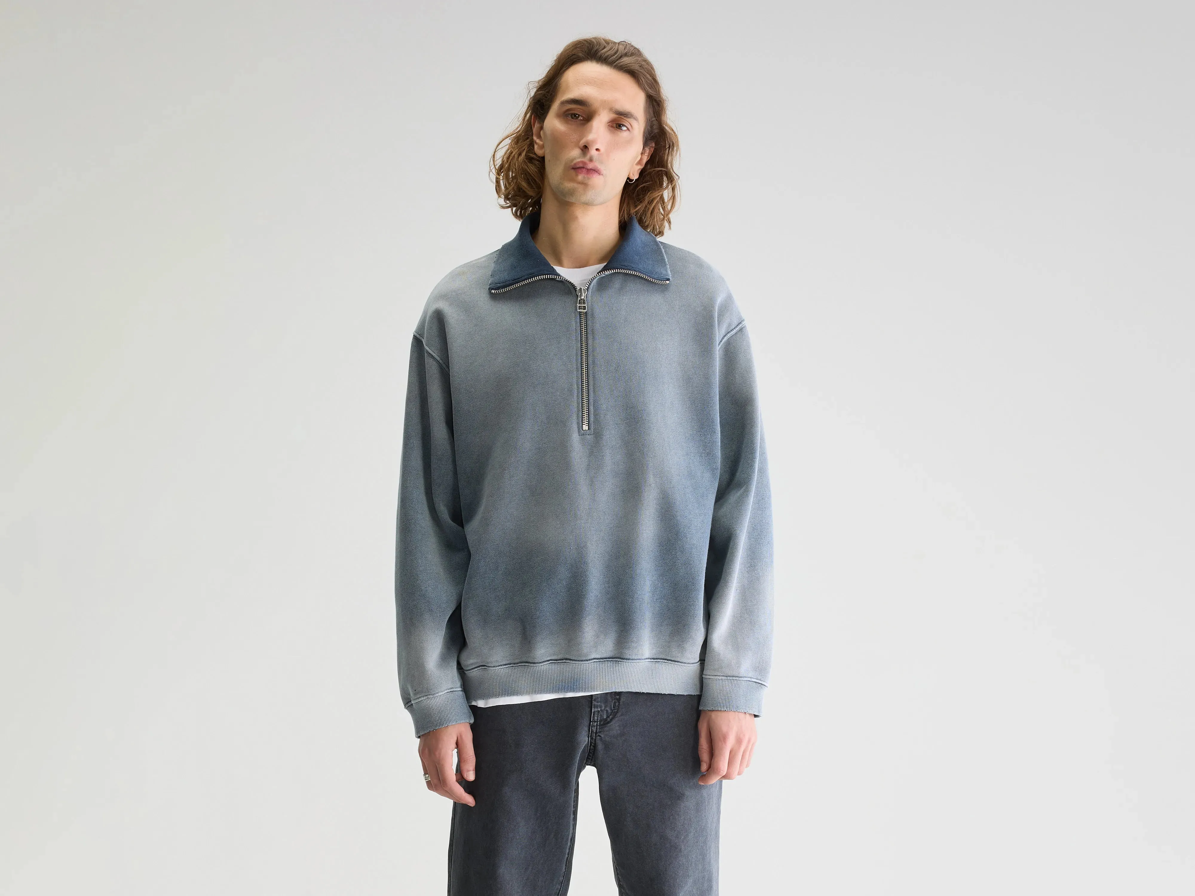 Fabro half-zip sweatshirt (251 / M / NAVY) sold by Bellrose