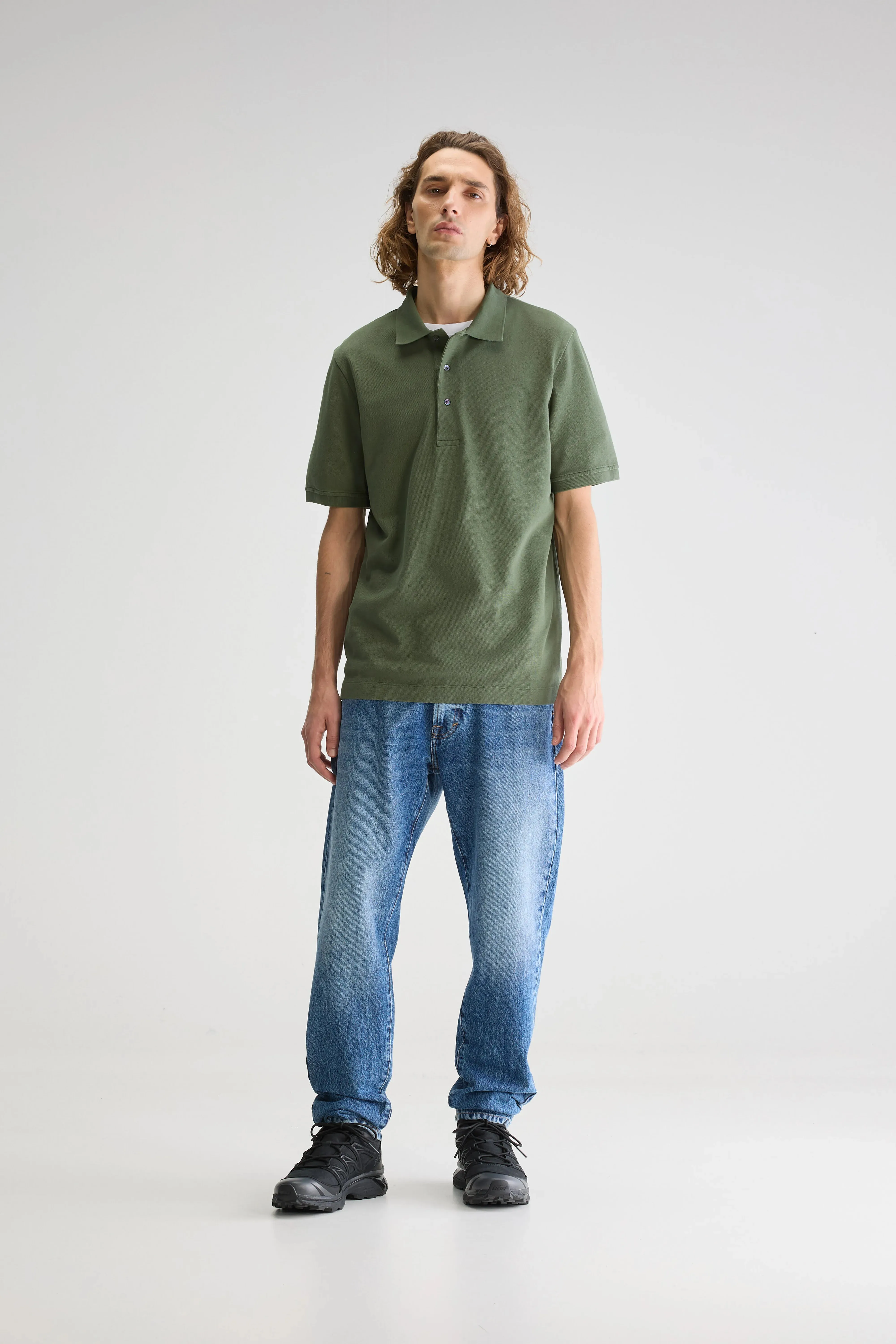 Vilon relaxed polo (251 / M / THYME) sold by Bellrose product image thumbnail 3