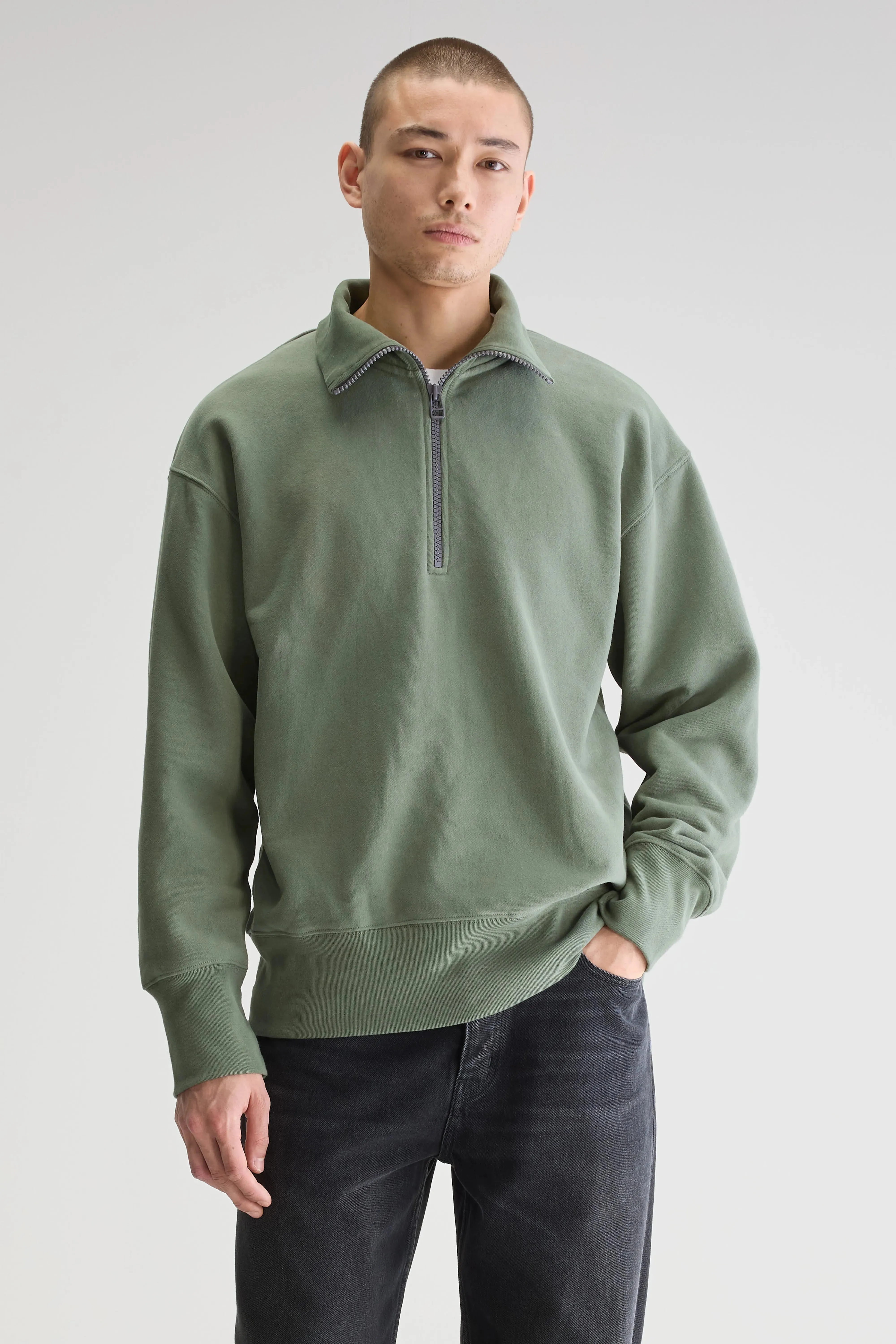 Faber half-zip sweatshirt (251 / M / THYME) sold by Bellrose product image thumbnail 2